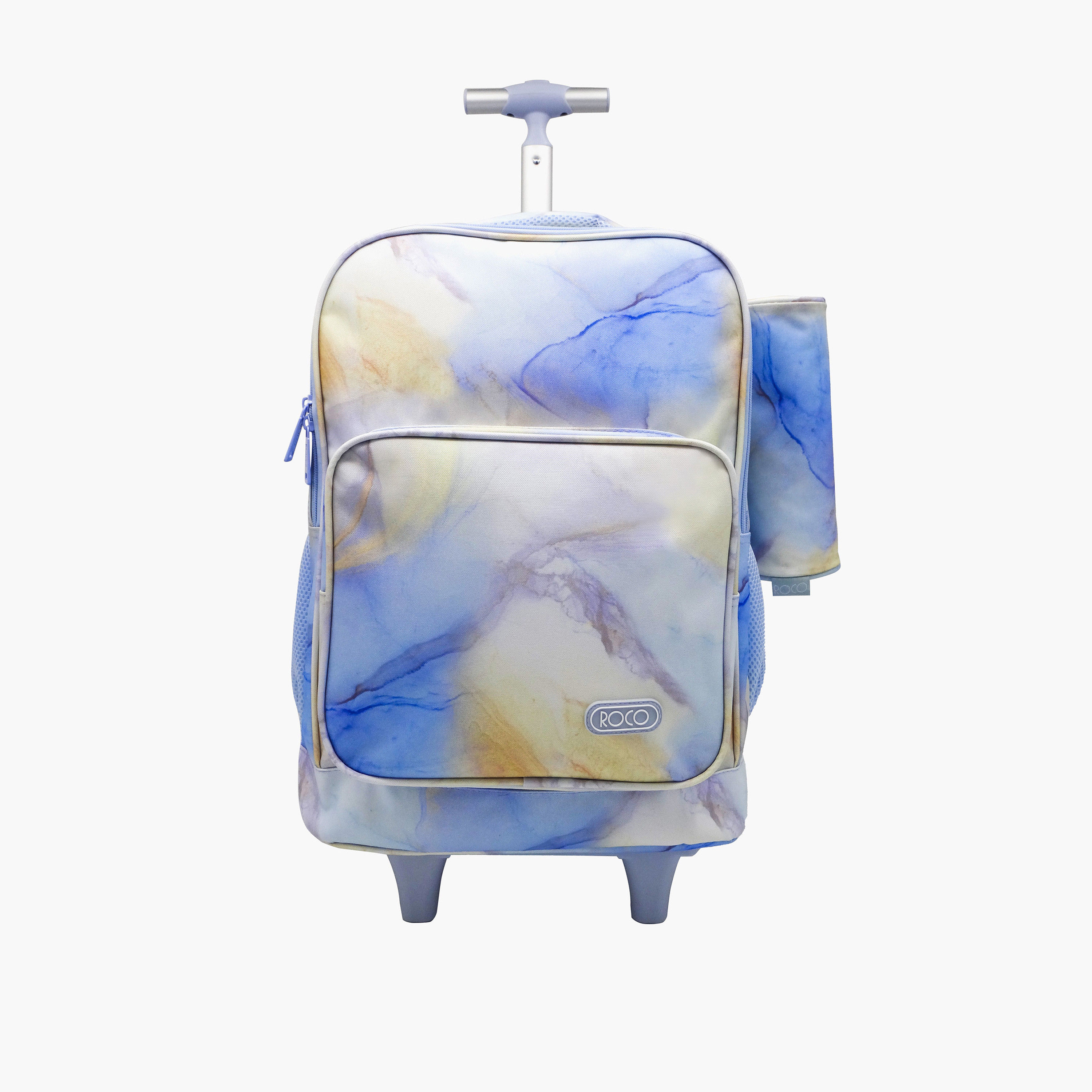 شنطة ظهر ترولي 15.6 بوصة بطبعات ومقبض قابل للسحب ومقلمة من روكو - 46x33x20 سم-school-bagsandbackpacks-trolleybags-image-1