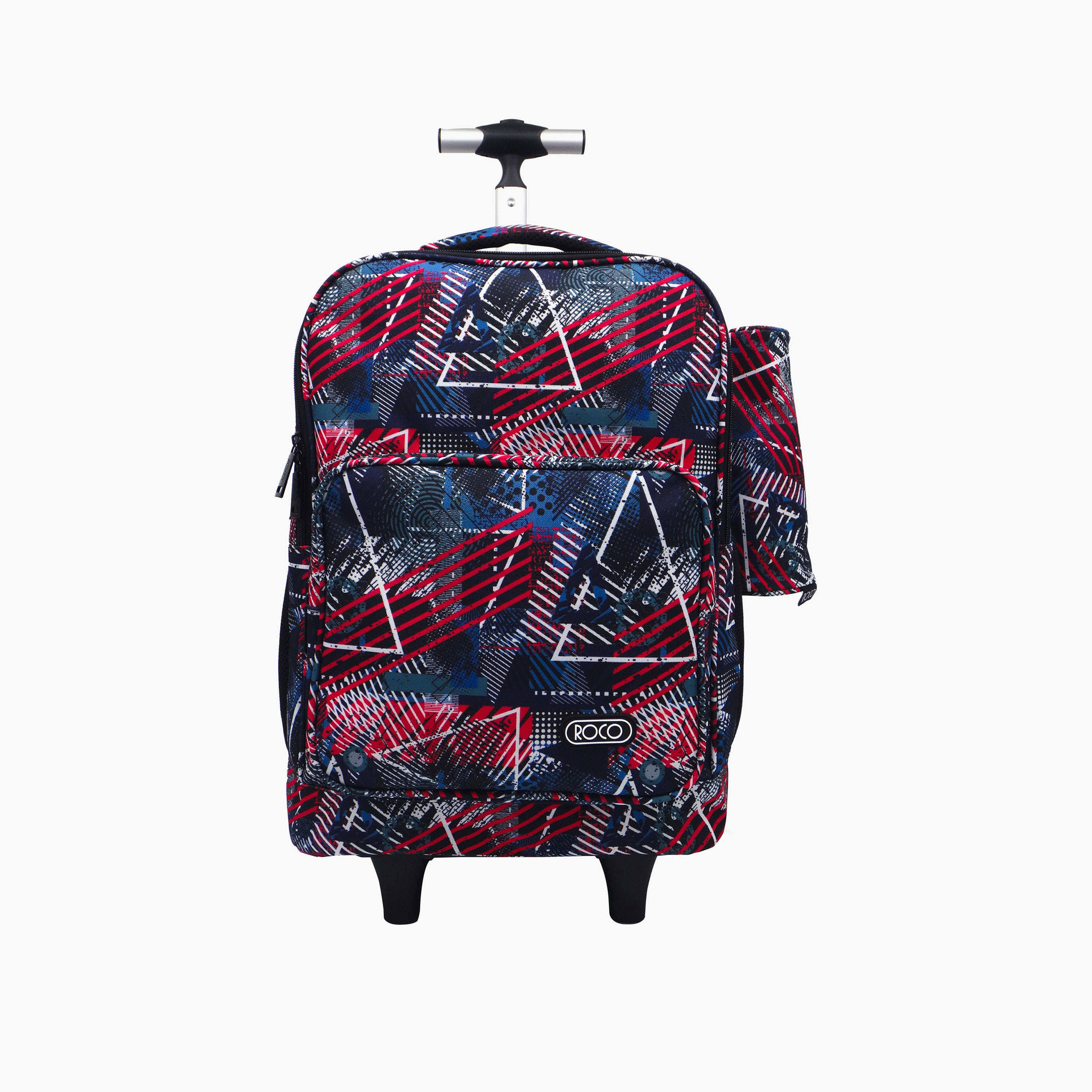 شنطة ظهر ترولي 15.6 بوصة بطبعات مع مقبض قابل للسحب ومقلمة من روكو - 46×33×20 سم-school-bagsandbackpacks-trolleybags-image-1
