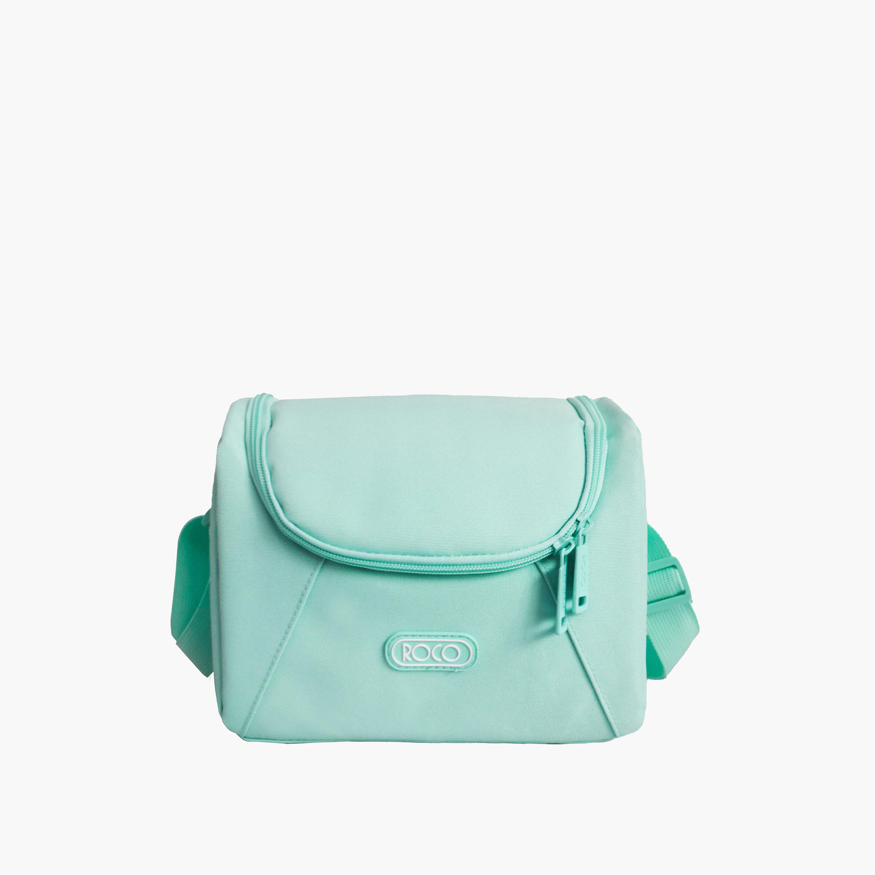 Roco Solid Lunch Bag with Adjustable Strap and Zip Closure-school-lunchessentials-lunchbags-image-1