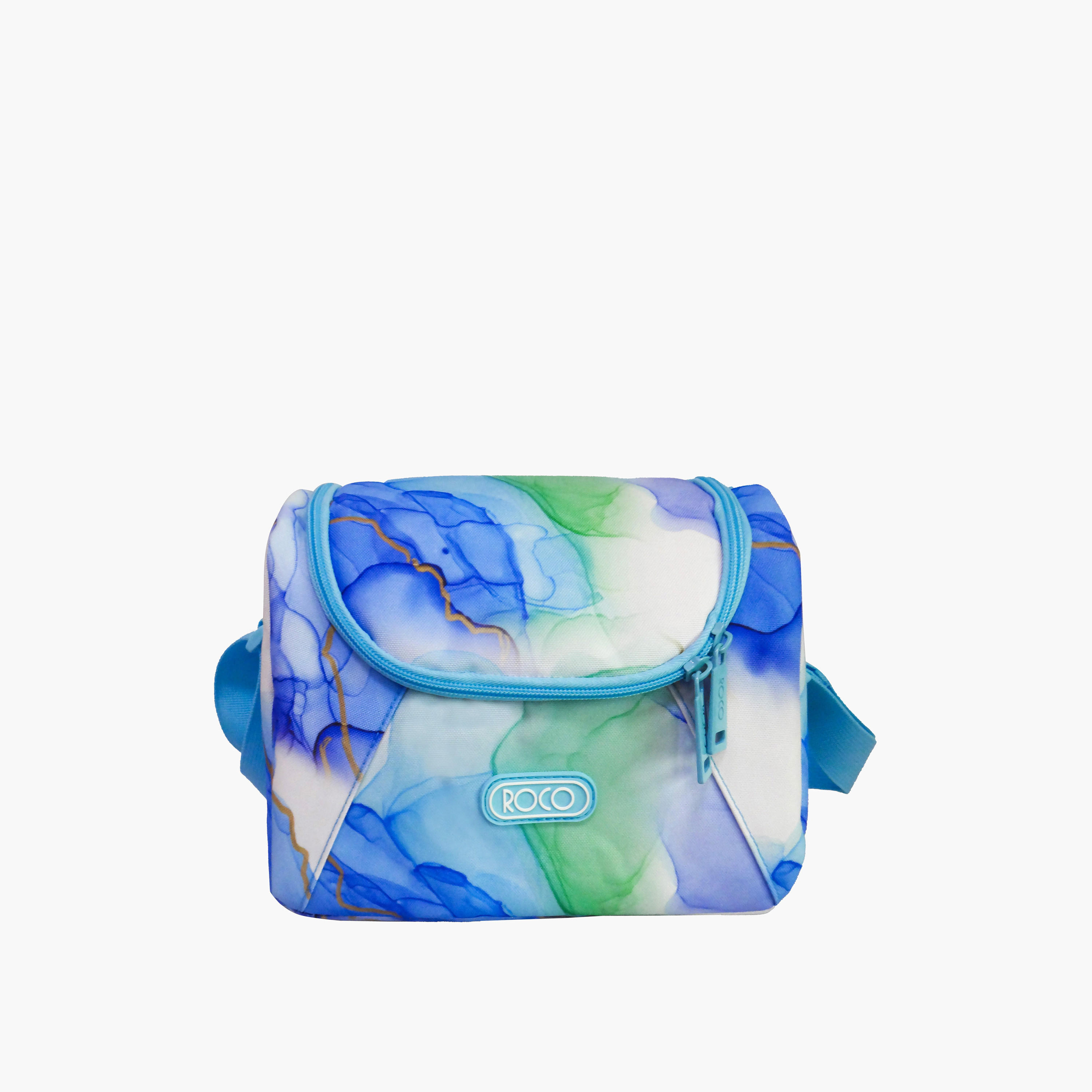 Roco Printed Lunch Bag with Adjustable Strap and Zip Closure-school-lunchessentials-lunchbags-image-1