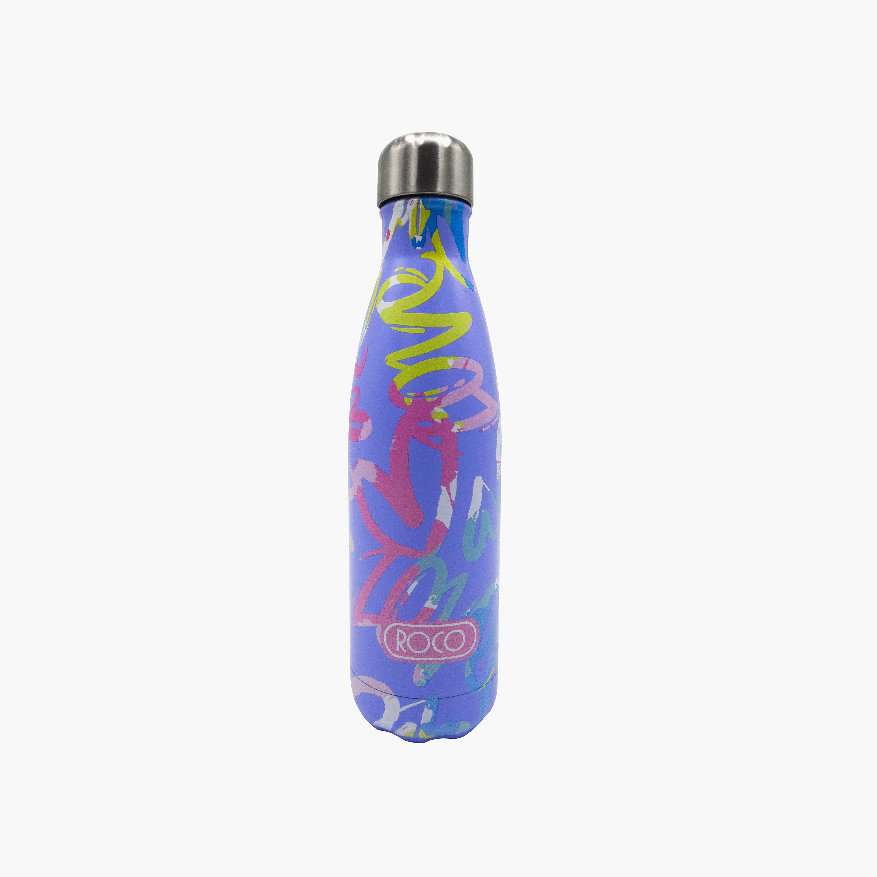 قارورة مياه ستانلس ستيل بطبعات من روكو-school-waterbottles-image-1