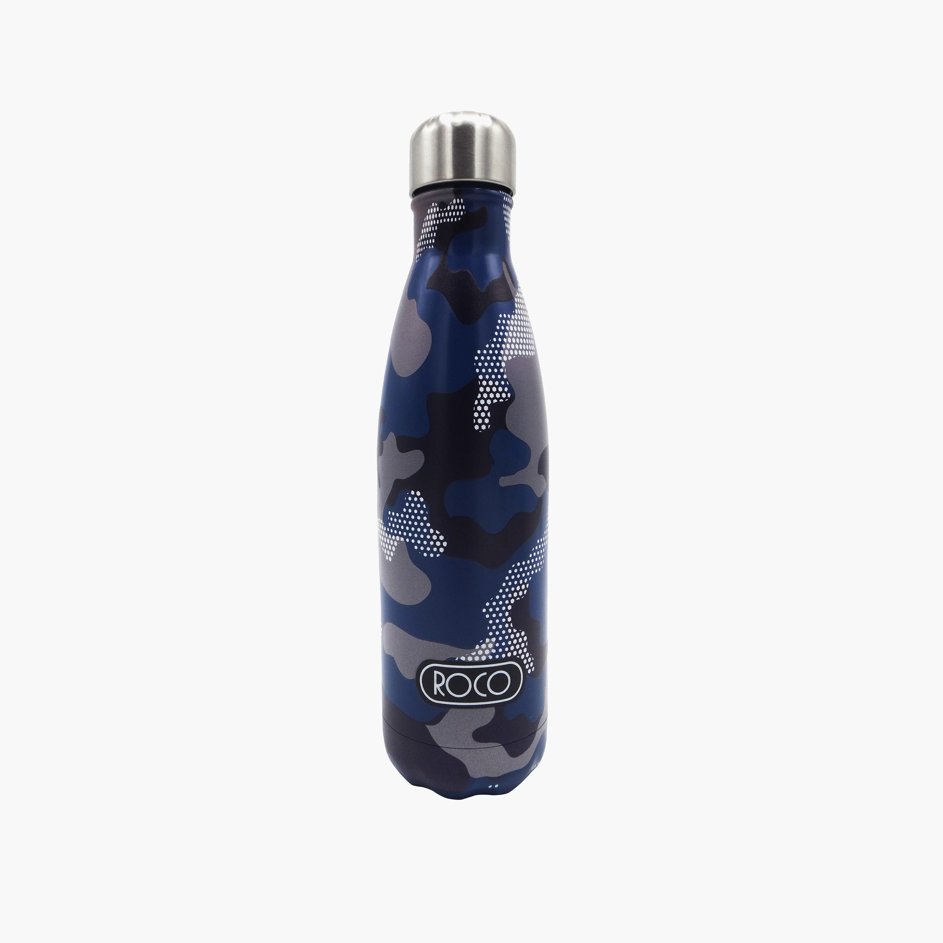 قارورة مياه ستانلس ستيل بطبعات مموهة من روكو-school-waterbottles-image-1