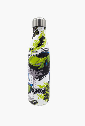 Roco Car Print Stainless Steel Water Bottle-school-waterbottles-image-1