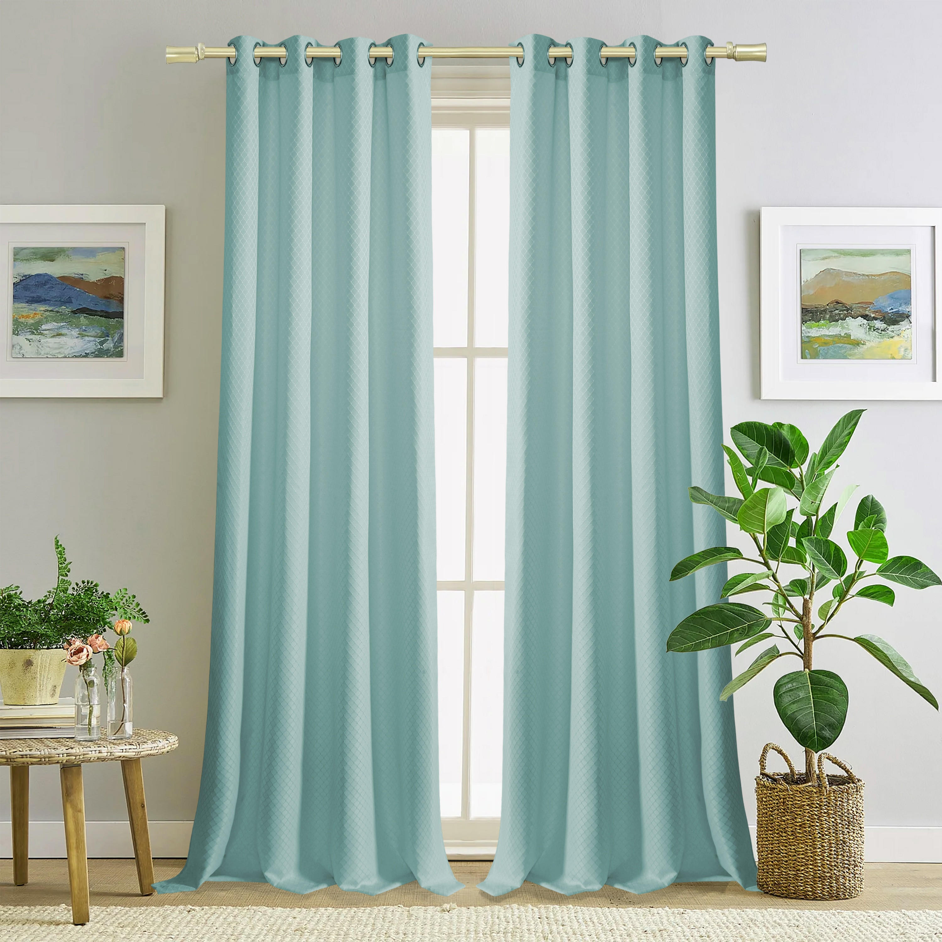 Textured Blackout Eyelet Curtain Panel-household-windows-curtains-image-13