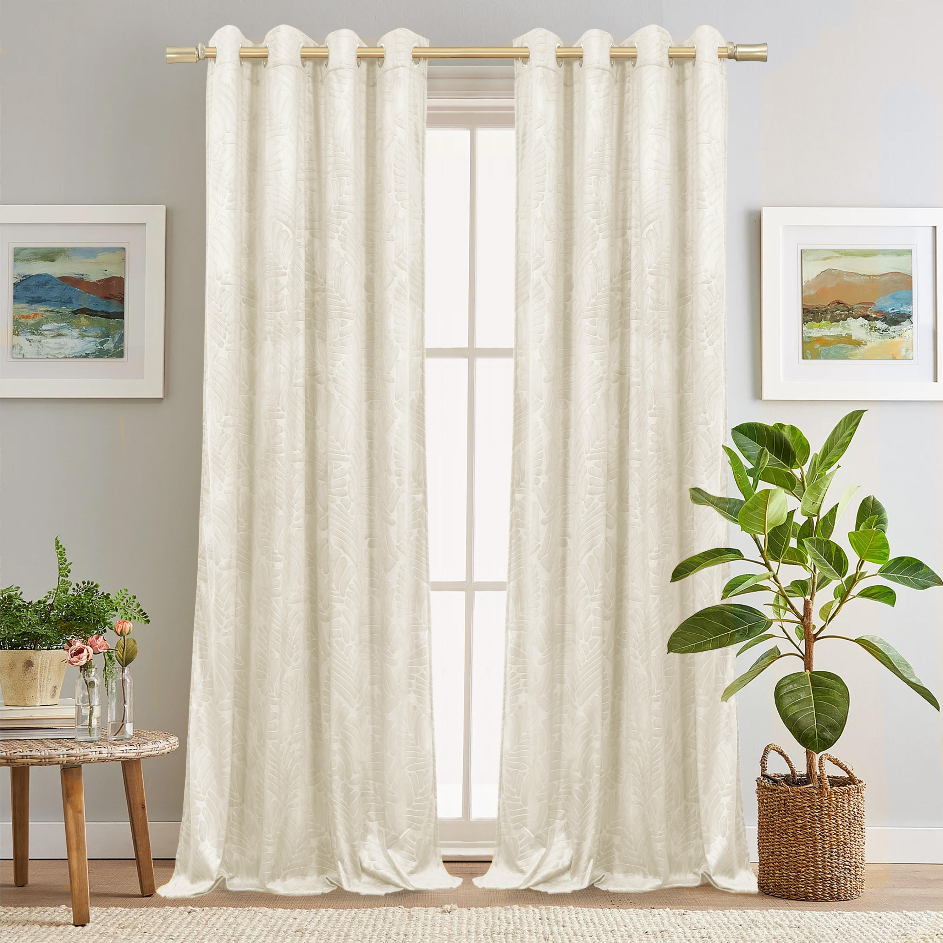ستائر معتمة منقوشة بنسيج بارز-household-windows-curtains-image-8
