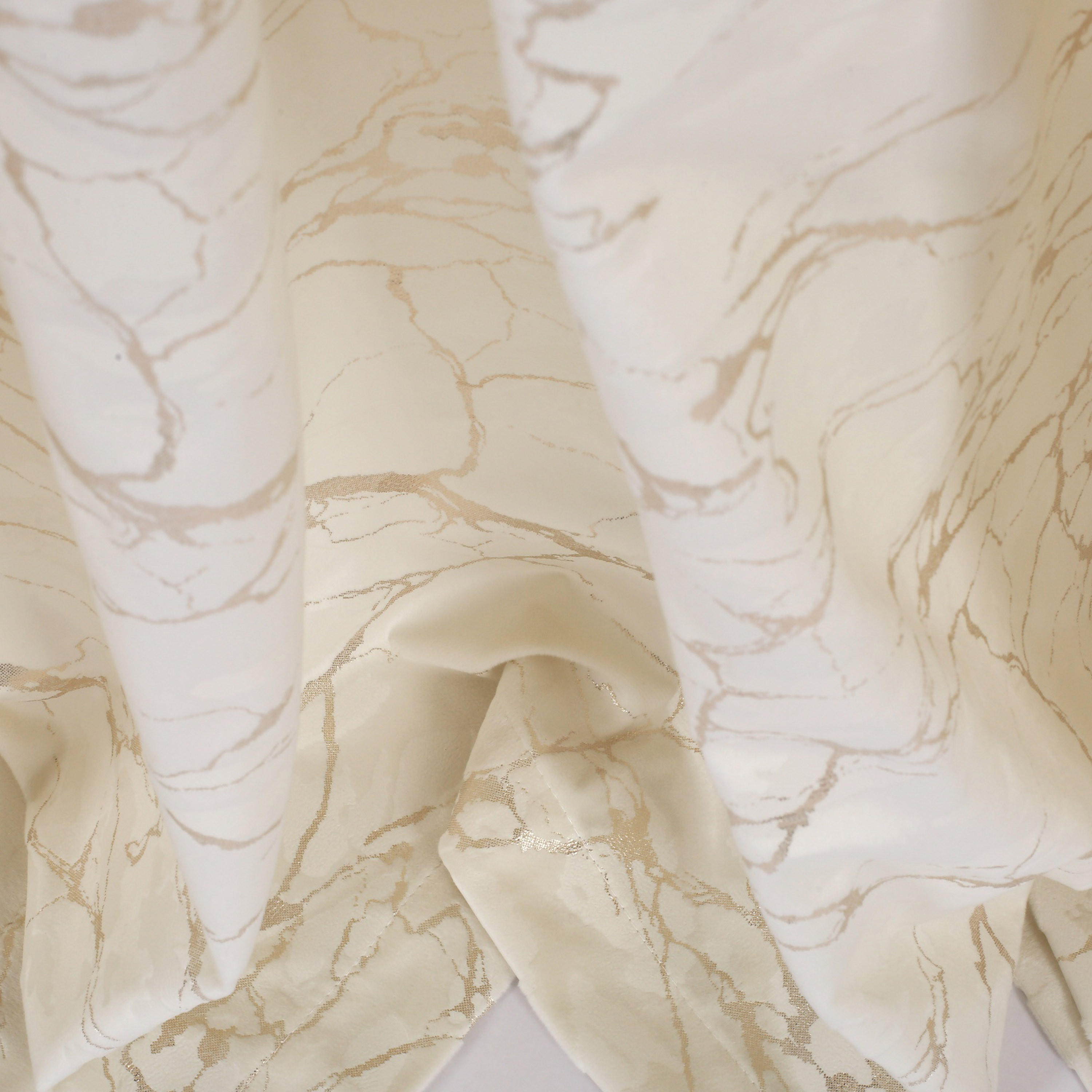 زوج ستائر مخملية بحلقات معدنية وورق ذهبي-household-windows-curtains-image-11