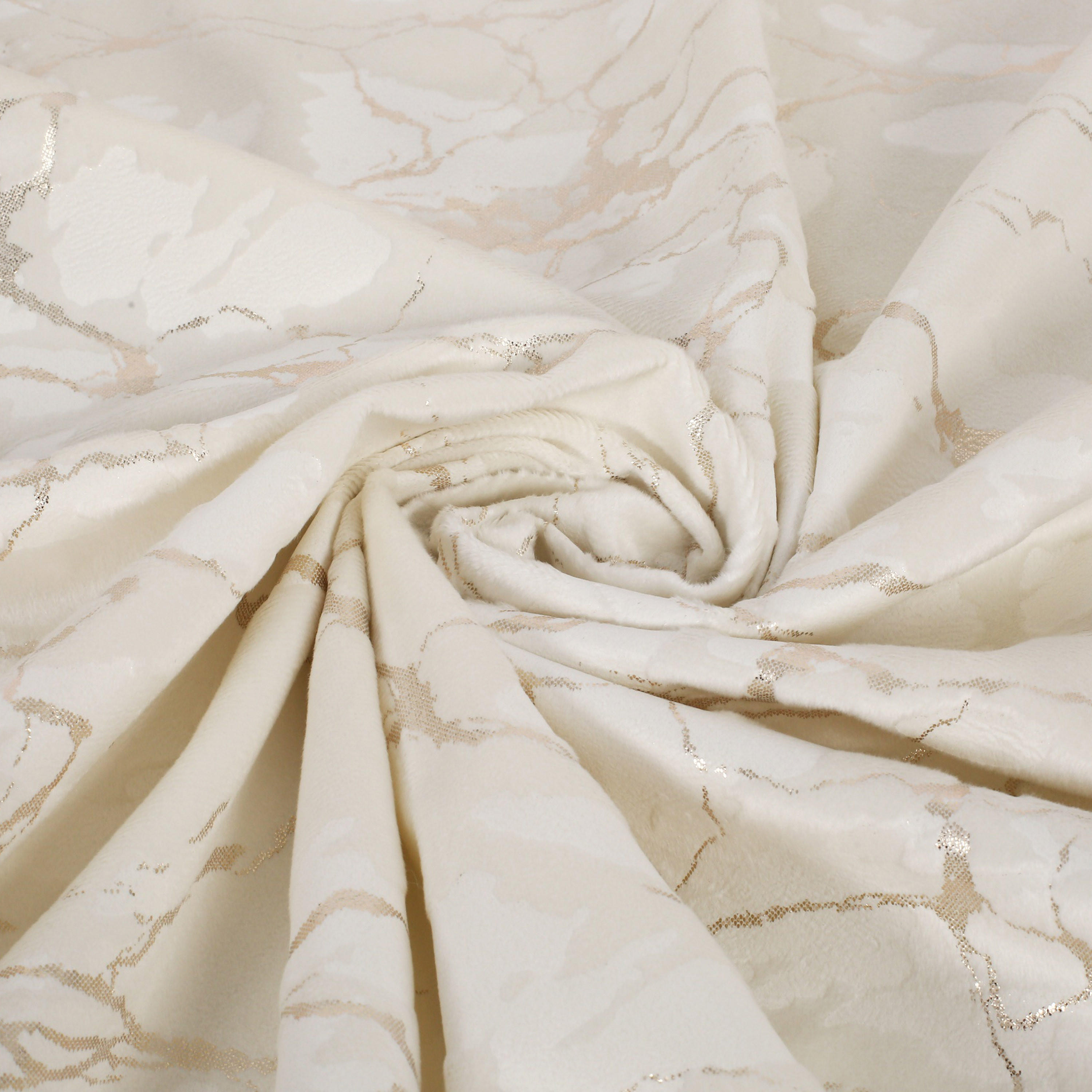 زوج ستائر مخملية بحلقات معدنية وورق ذهبي-household-windows-curtains-image-12