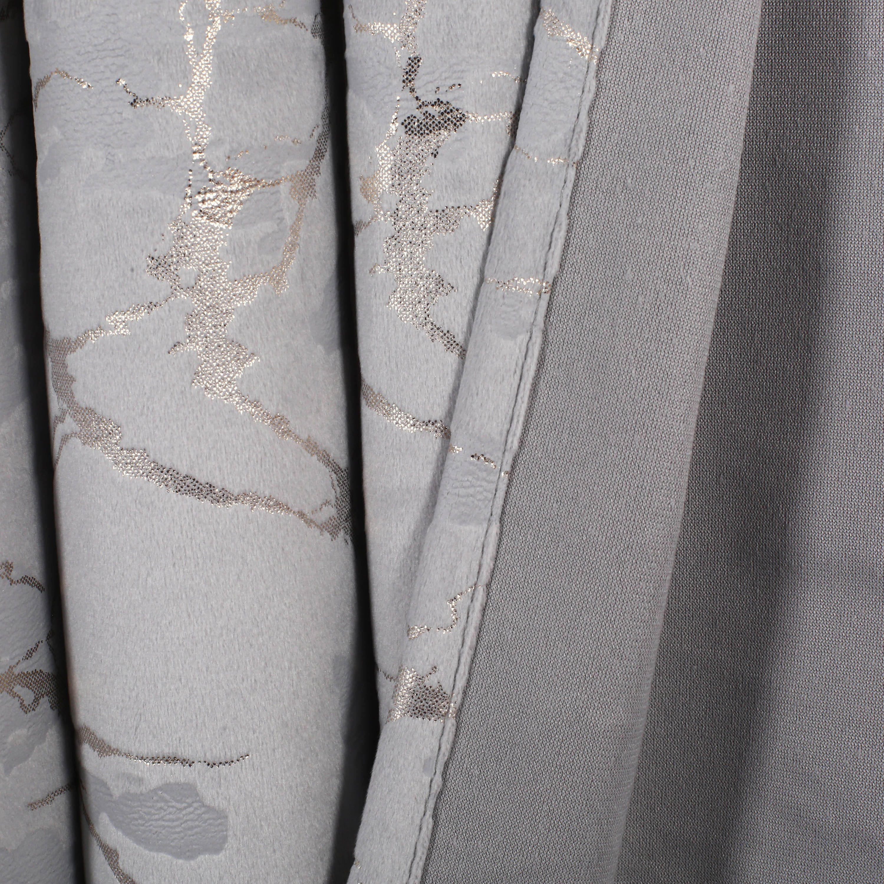 زوج ستائر مخملية بحلقات معدنية وورق ذهبي-household-windows-curtains-image-6