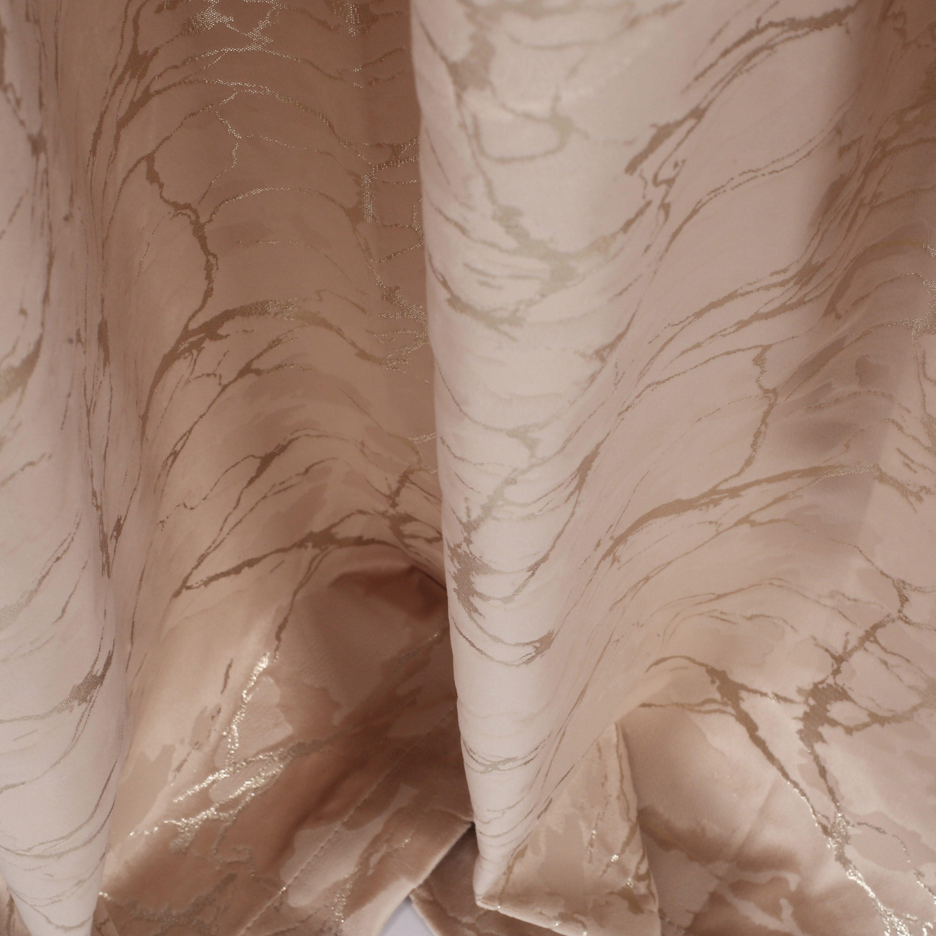 زوج ستائر مخملية بحلقات معدنية وورق ذهبي-household-windows-curtains-image-3