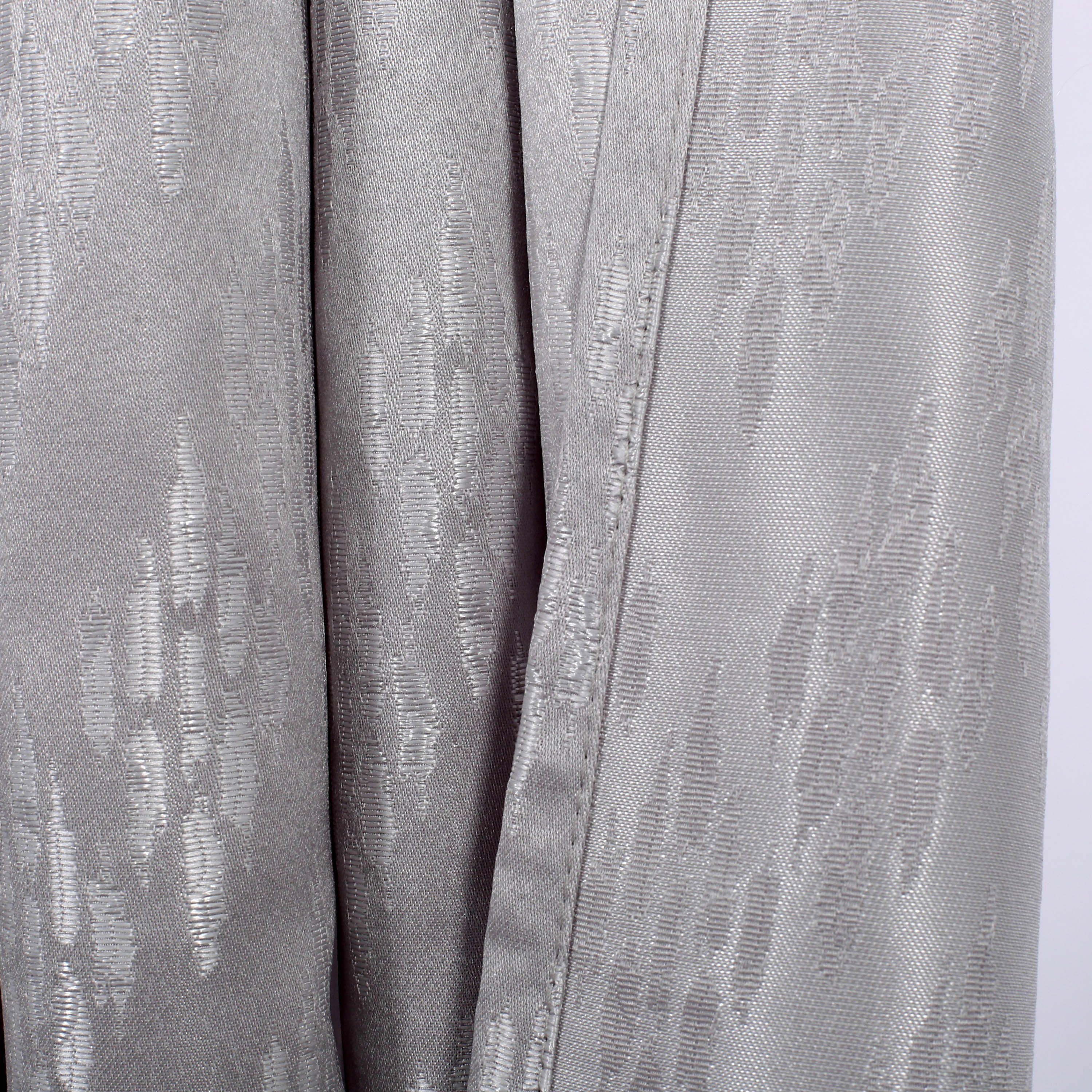 Jacquard Patterned Eyelet Curtain Set-household-windows-curtains-image-2