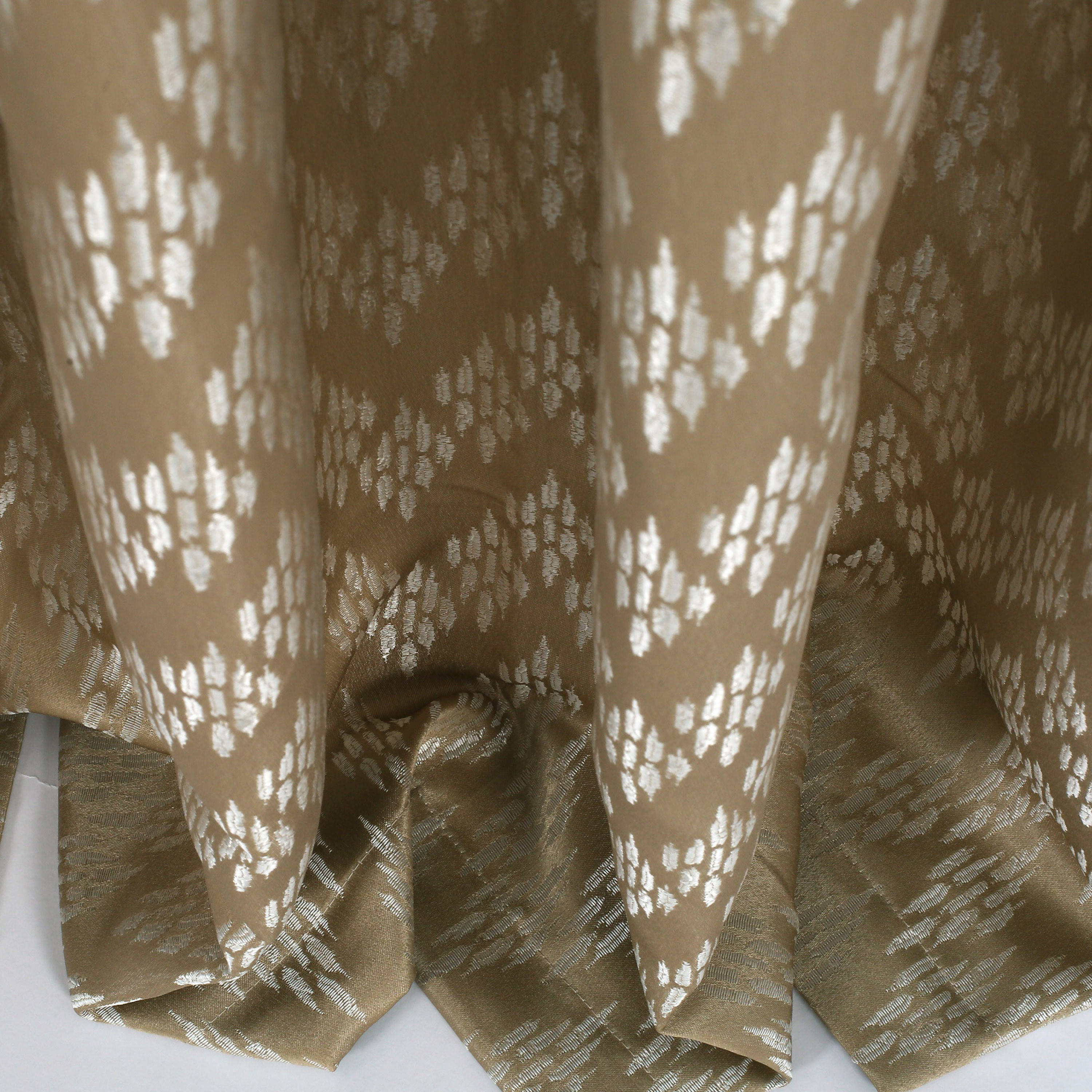 Jacquard Patterned Eyelet Curtain Set-household-windows-curtains-image-4