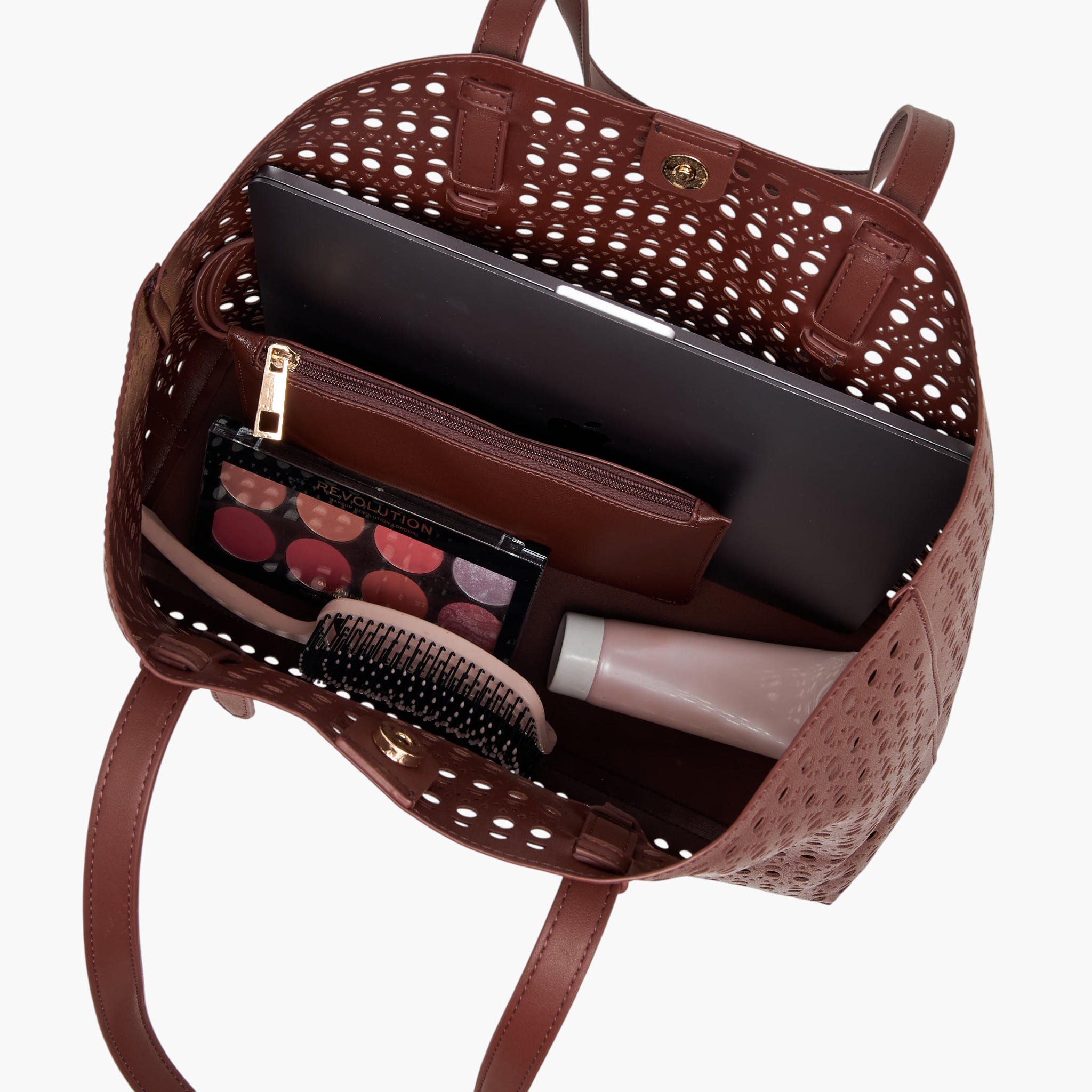 Sasha Tia Cutout Detail Shopper Bag with Pouch-women-bagsandwallets-handbags-image-9