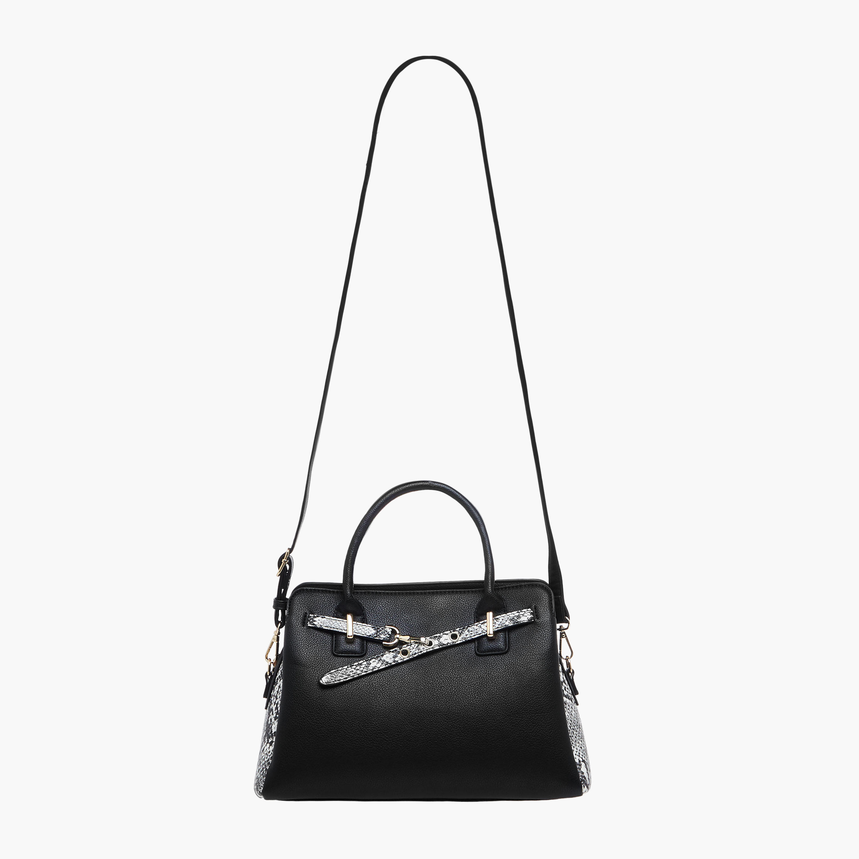Sasha Animal Textured Panel Detail Tote Bag with Handles-women-bagsandwallets-handbags-image-3