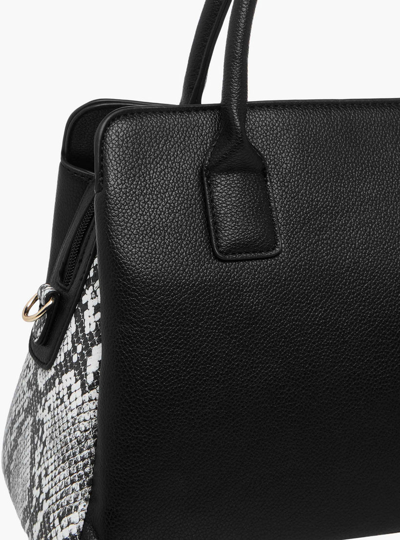 Sasha Animal Textured Panel Detail Tote Bag with Handles-women-bagsandwallets-handbags-image-6