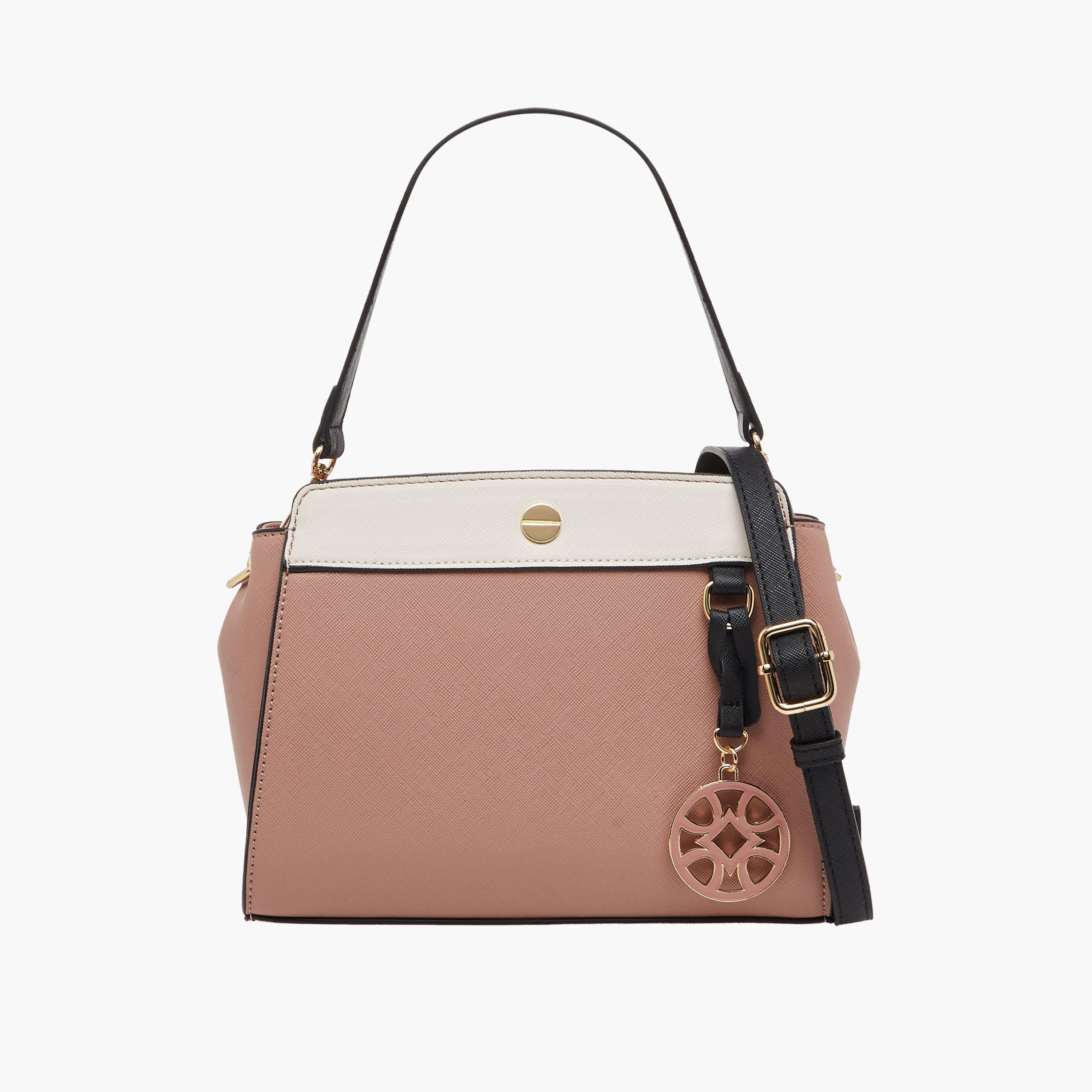 Sasha Kodes Textured Crossbody Bag with Detachable Strap-women-bagsandwallets-handbags-image-1