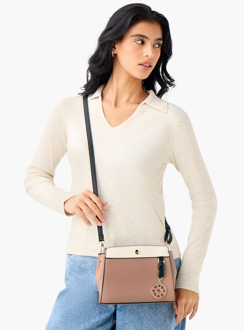 شنطة كروس بودي بارزة الملمس بحزام قابل للفصل كودس من ساشا-women-bagsandwallets-handbags-image-8