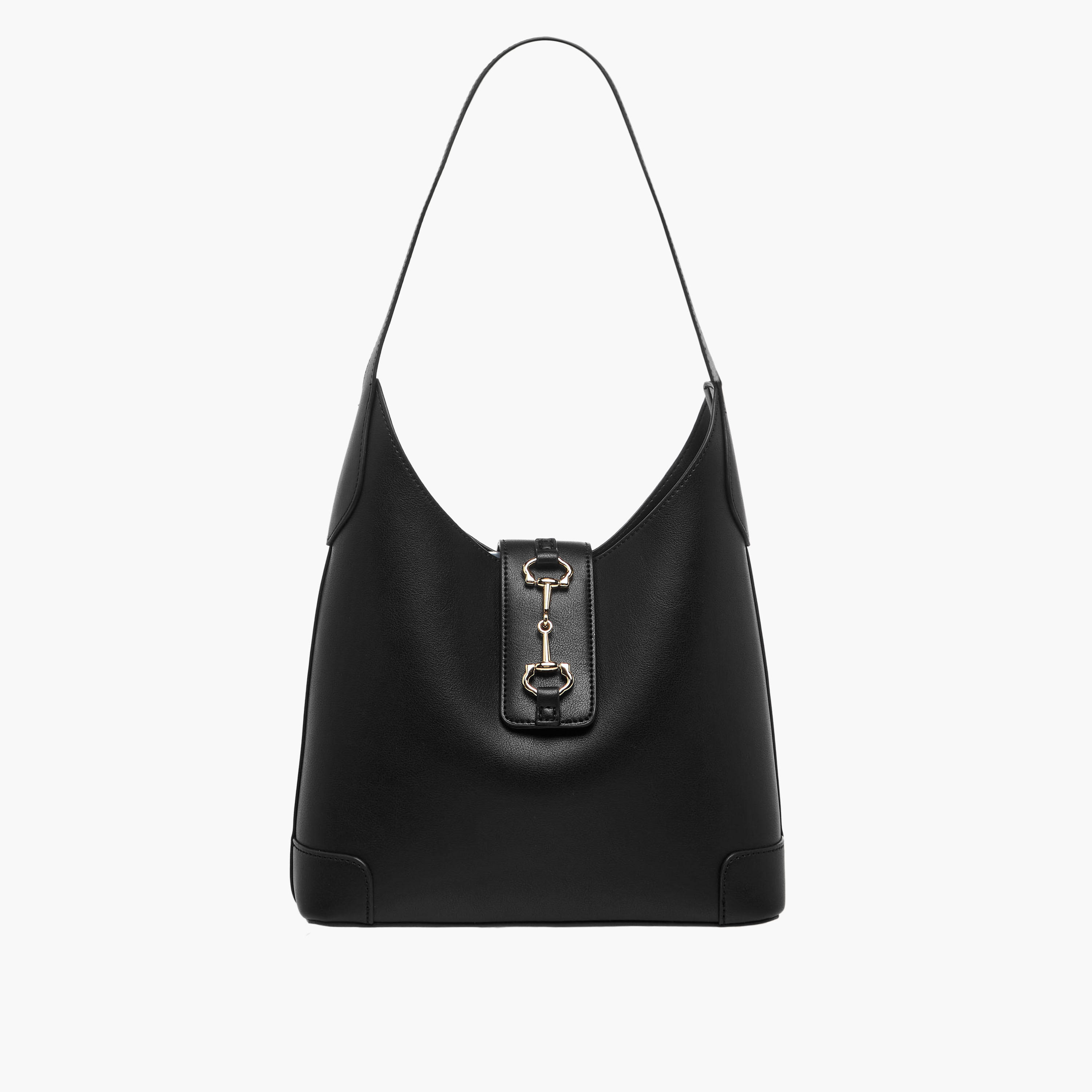 Sasha Kodes Solid Hobo Bag with Pouch-women-bagsandwallets-handbags-image-3