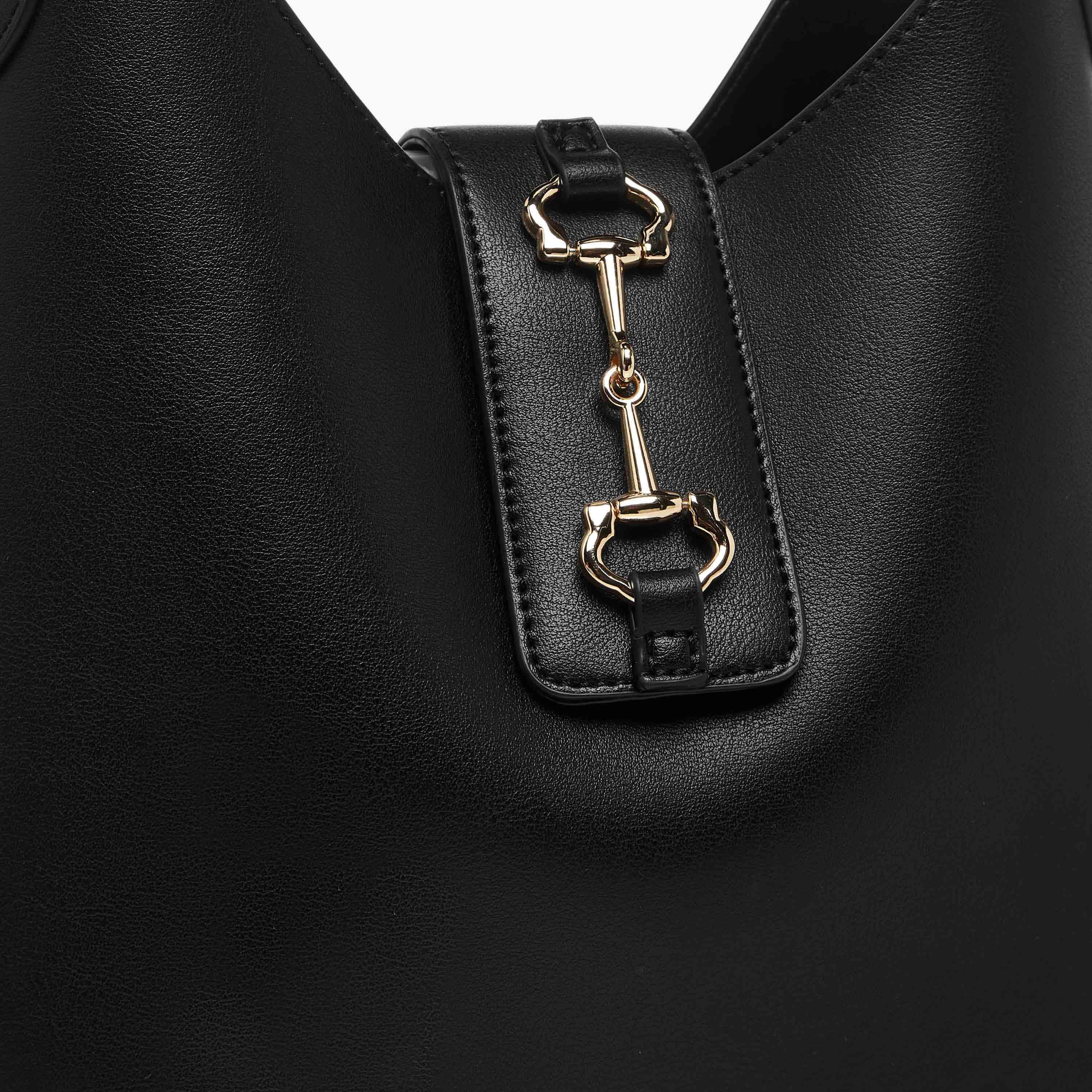 Sasha Kodes Solid Hobo Bag with Pouch-women-bagsandwallets-handbags-image-7