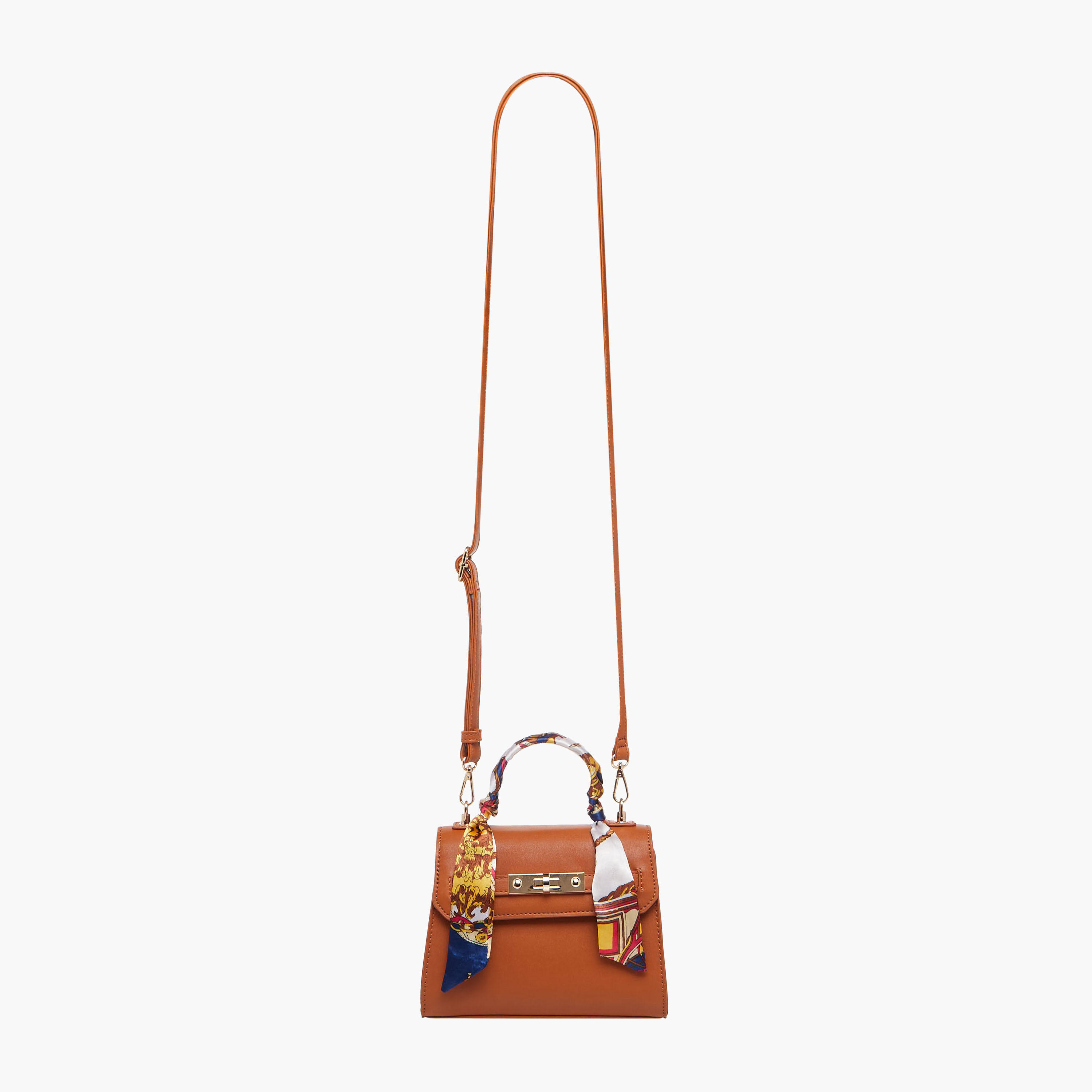 Sasha Scarf Detail Crossbody Bag with Handle-women-bagsandwallets-handbags-image-3