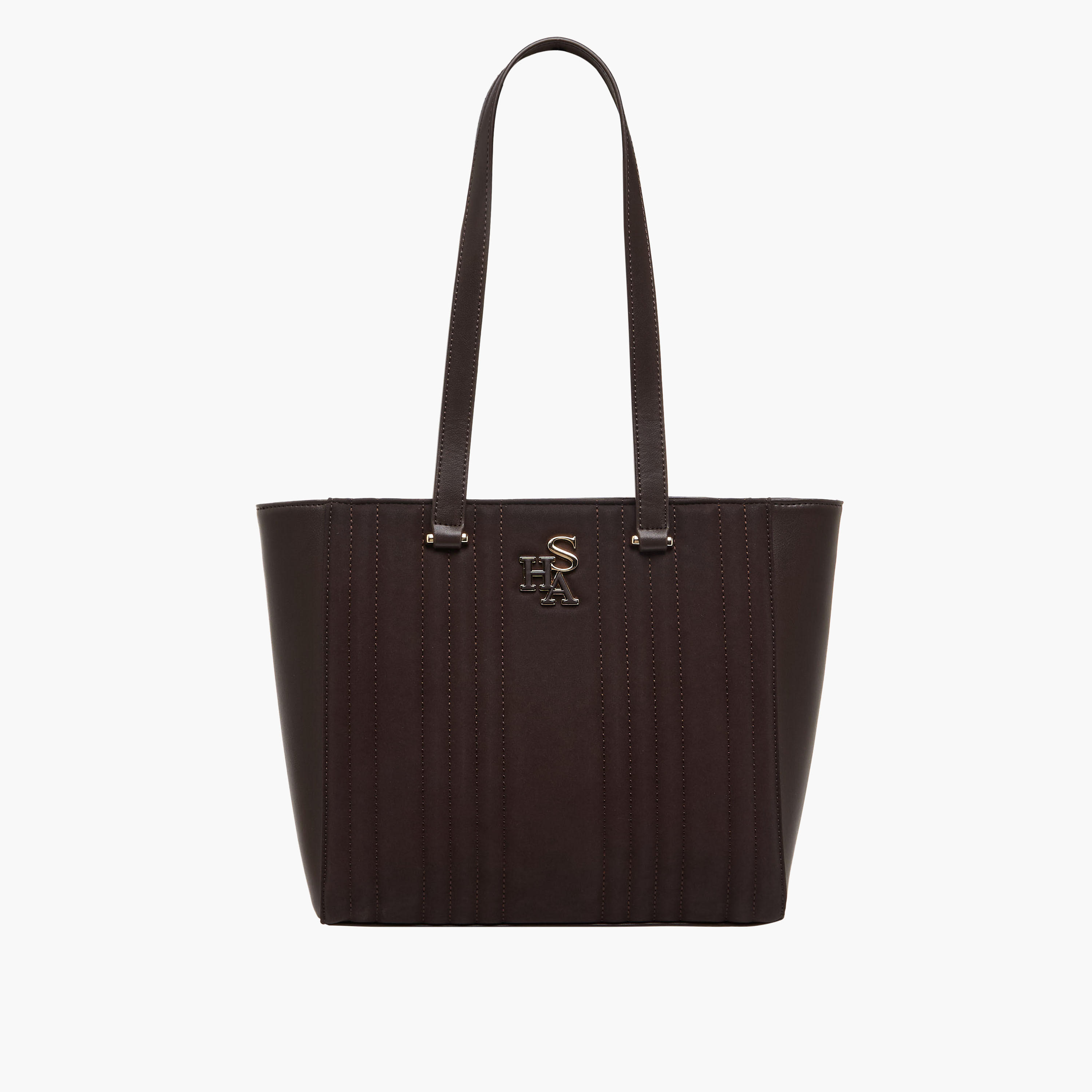 Sasha Kodes Textured Tote Bag with Double Handle-women-bagsandwallets-handbags-image-1