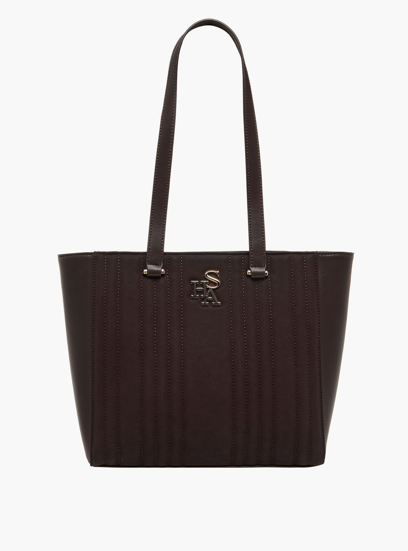 شنطة توتي بارزة الملمس بمقابض مزدوجة كودس من ساشا-women-bagsandwallets-handbags-image-1