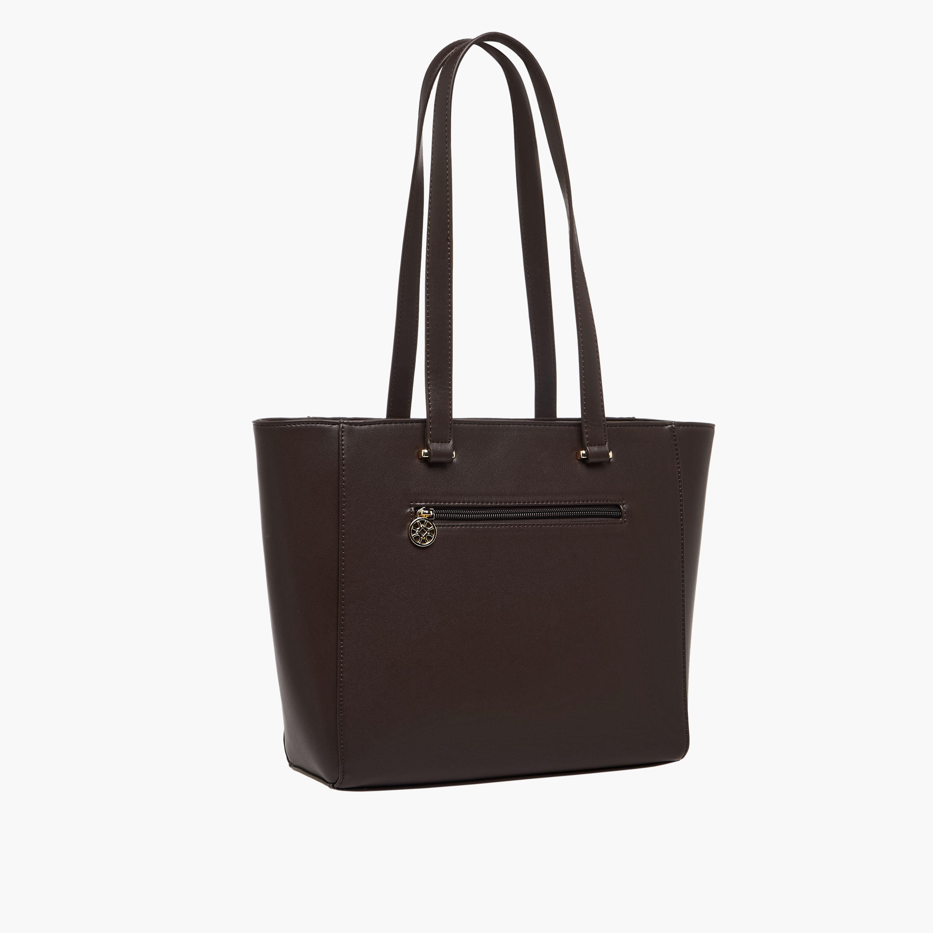Sasha Kodes Textured Tote Bag with Double Handle-women-bagsandwallets-handbags-image-4