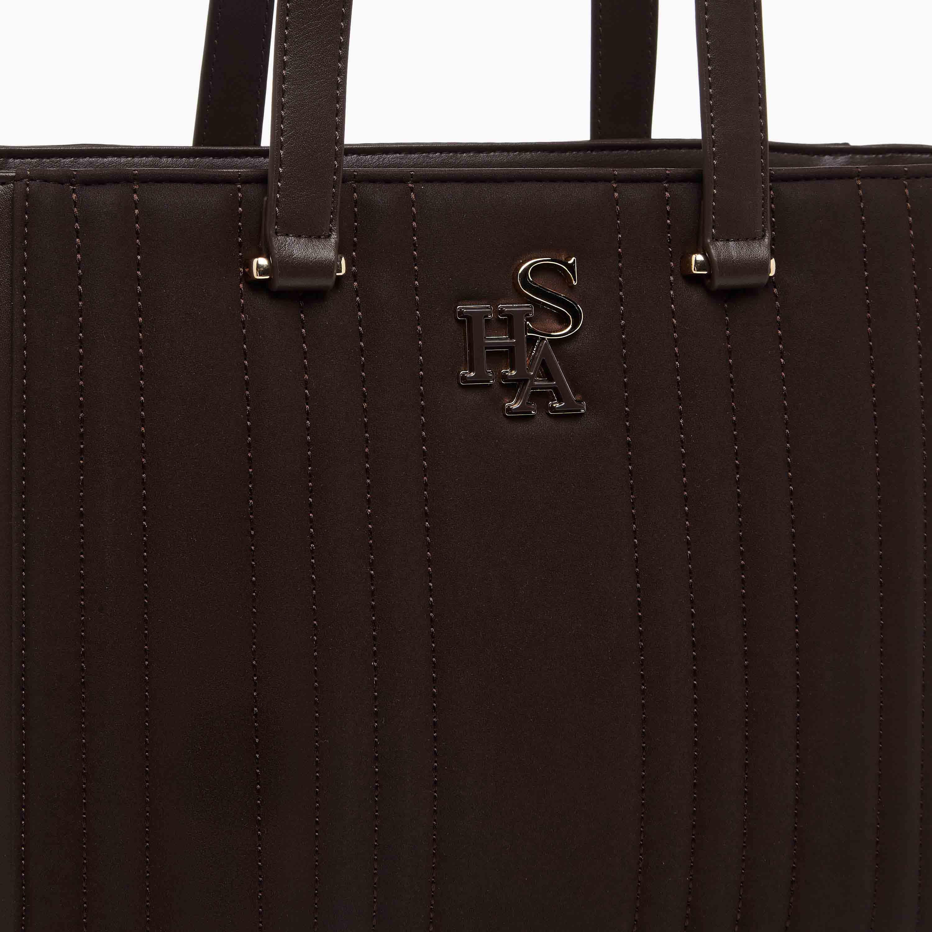 Sasha Kodes Textured Tote Bag with Double Handle-women-bagsandwallets-handbags-image-5