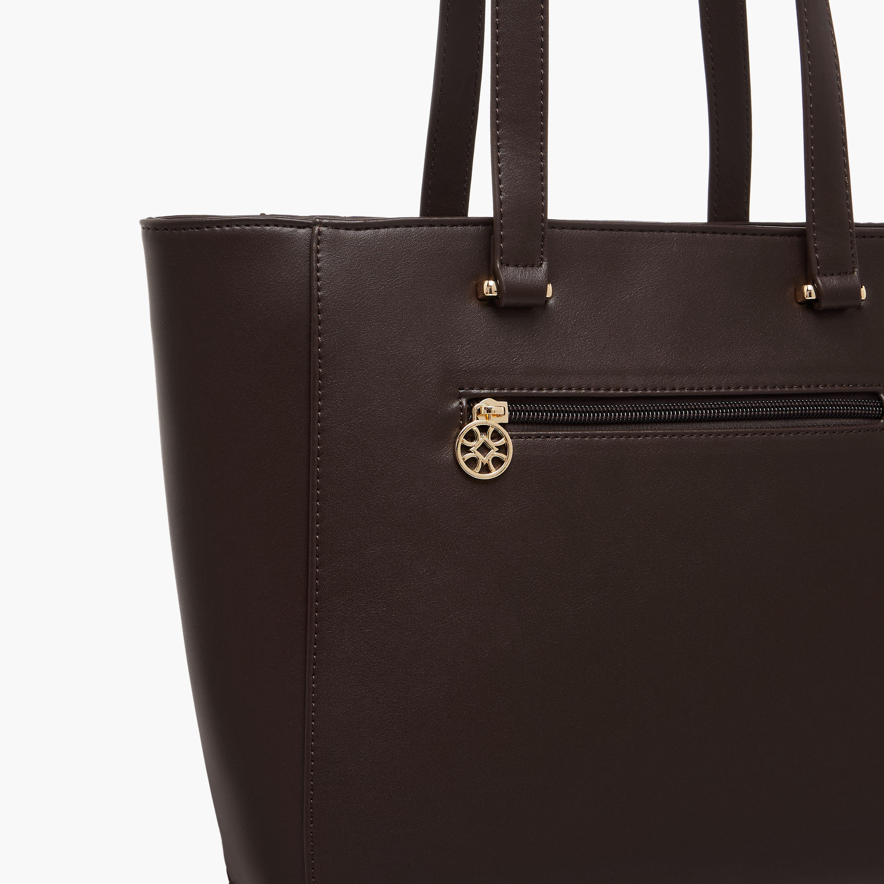 Sasha Kodes Textured Tote Bag with Double Handle-women-bagsandwallets-handbags-image-6