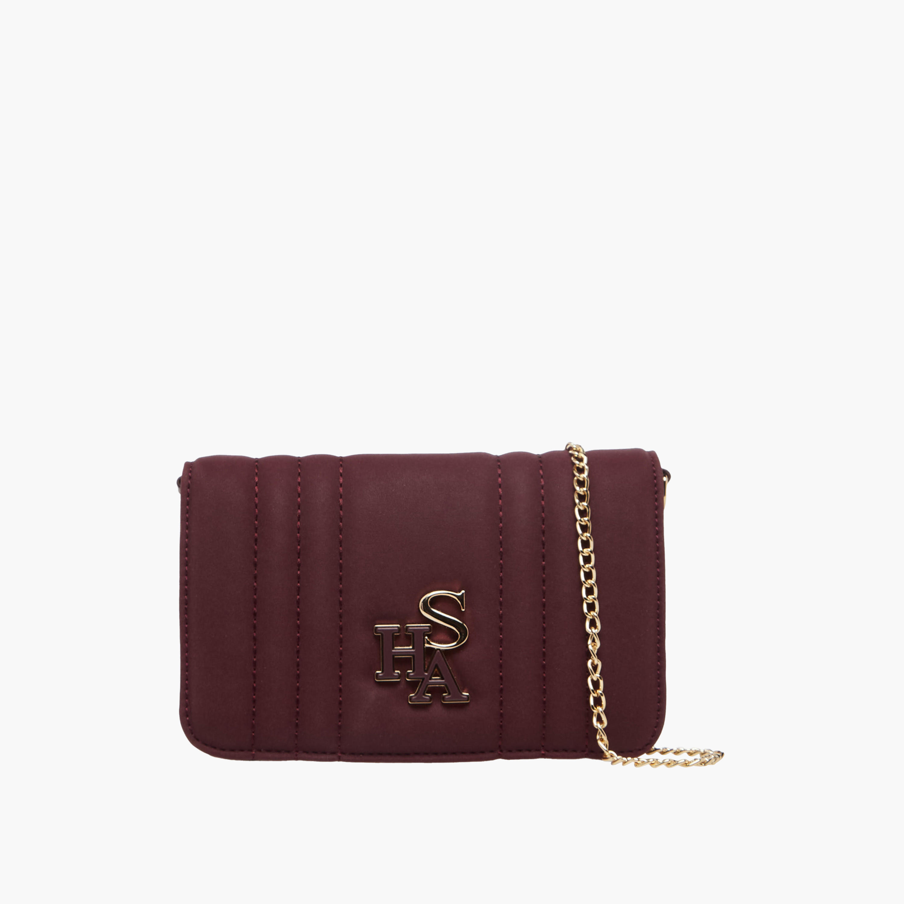 Sasha Kodes Textured Crossbody Bag with Detachable Strap-women-bagsandwallets-handbags-image-1