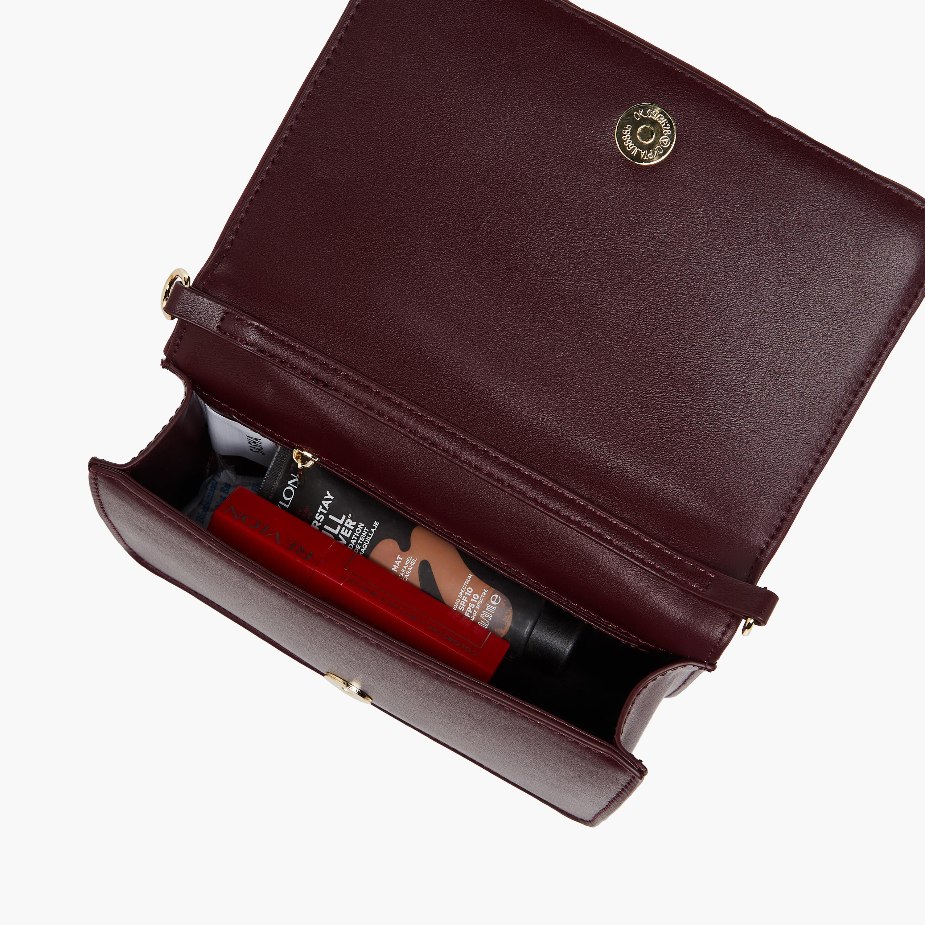 Sasha Kodes Textured Crossbody Bag with Detachable Strap-women-bagsandwallets-handbags-image-8