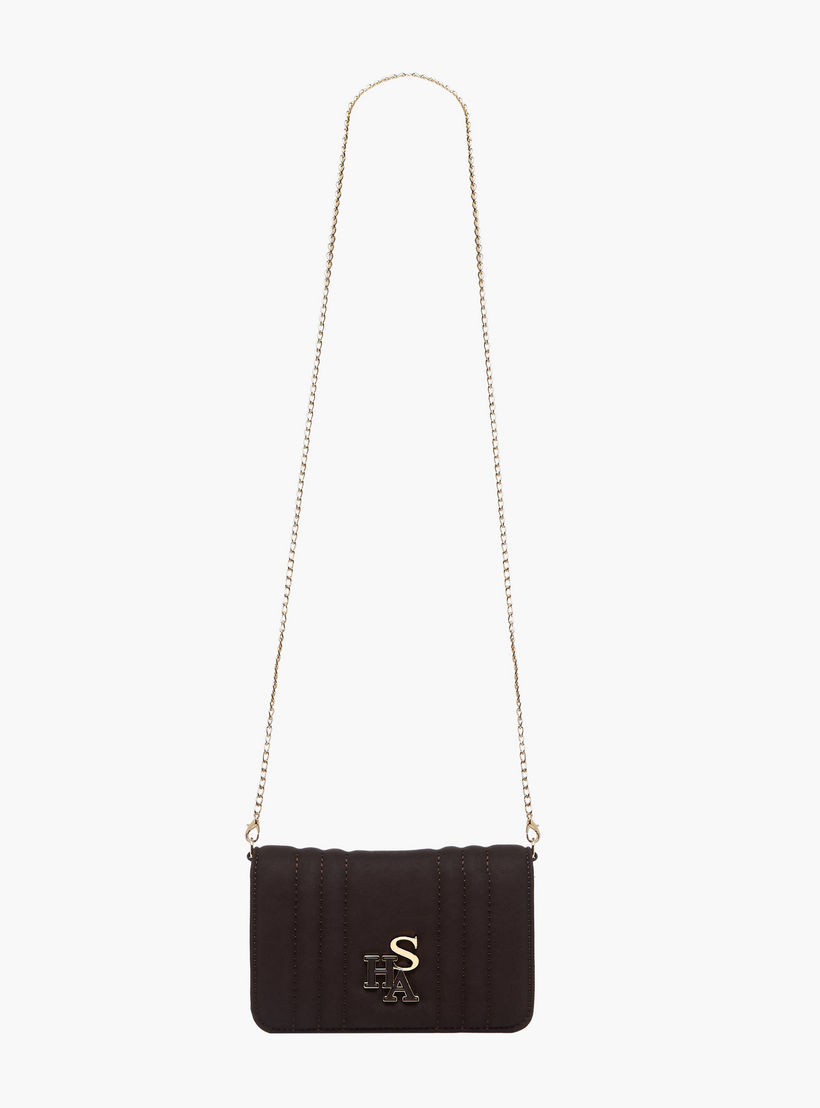 Sasha Textured Crossbody Bag with Detachable Chain Strap-women-bagsandwallets-handbags-image-3