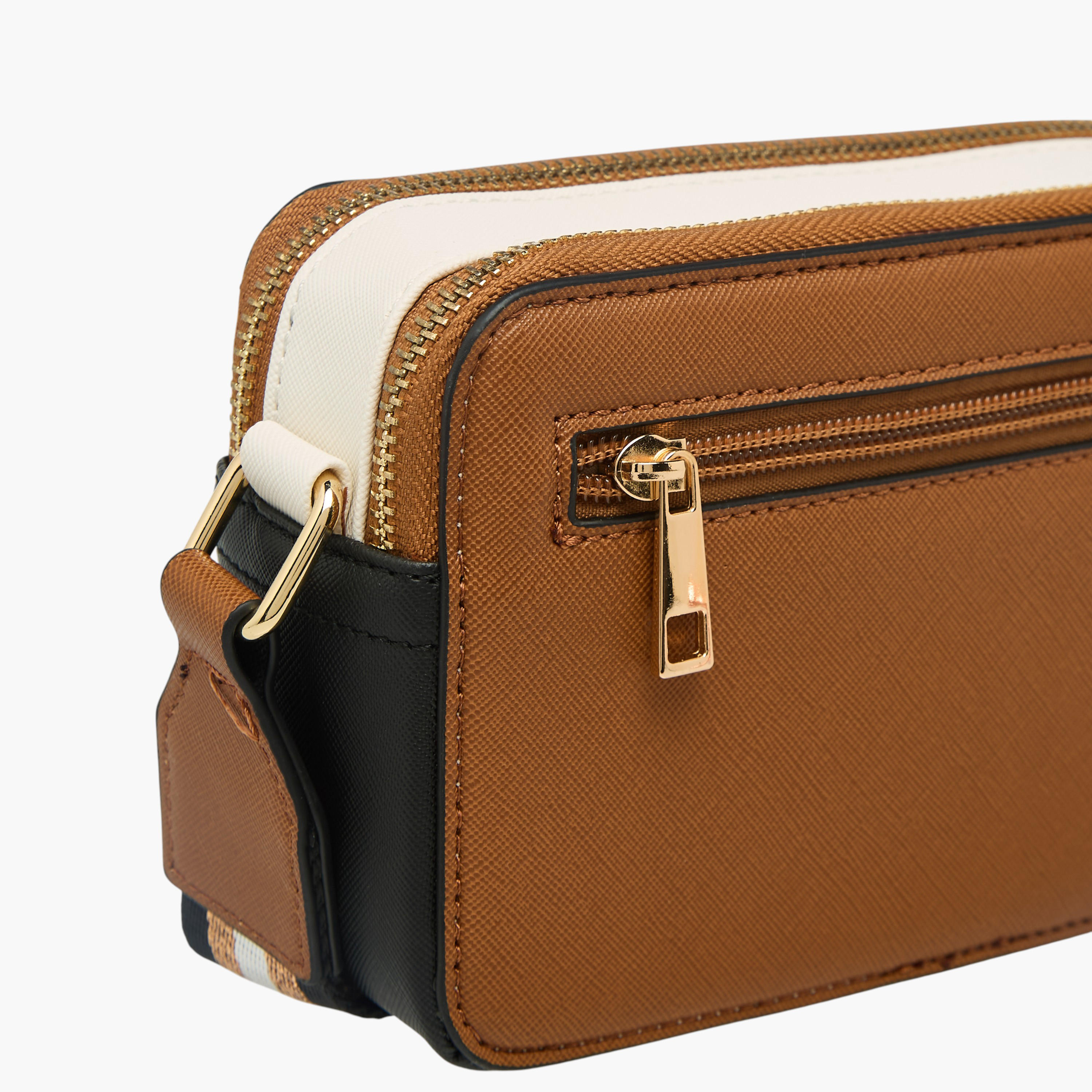 Sasha Kodes Textured Crossbody Bag with Adjustable Strap-women-bagsandwallets-handbags-image-5