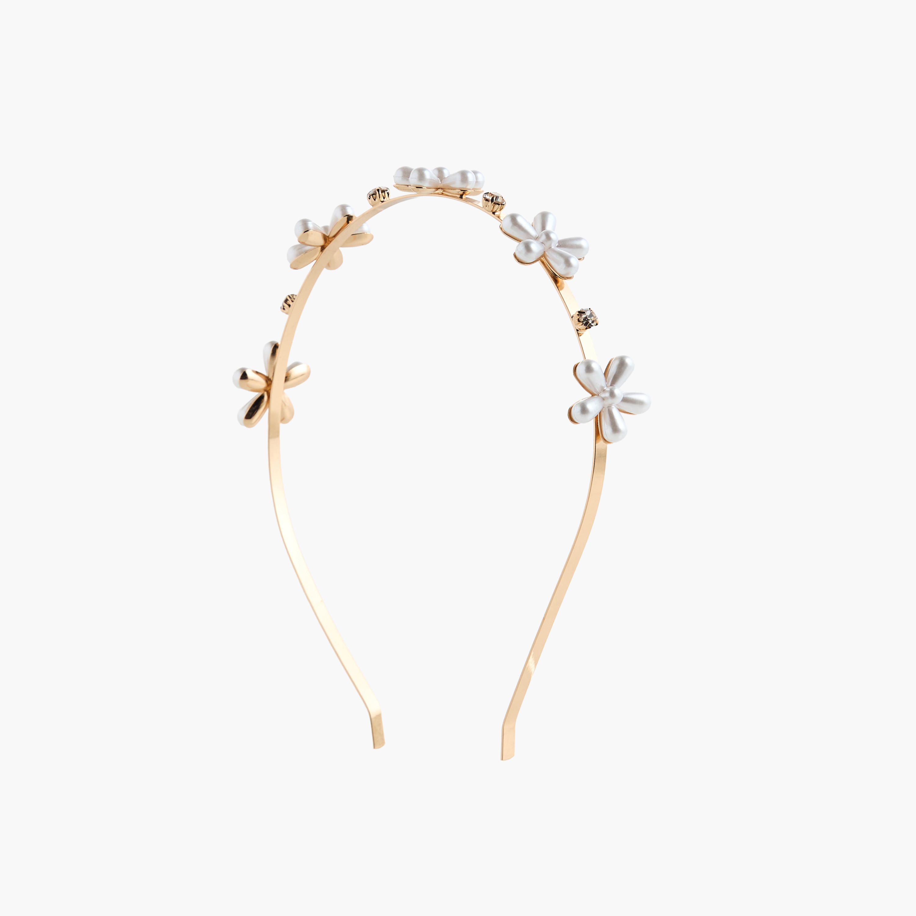Floral Pearl Embellished Headband-women-hairaccessories-bands-image-3