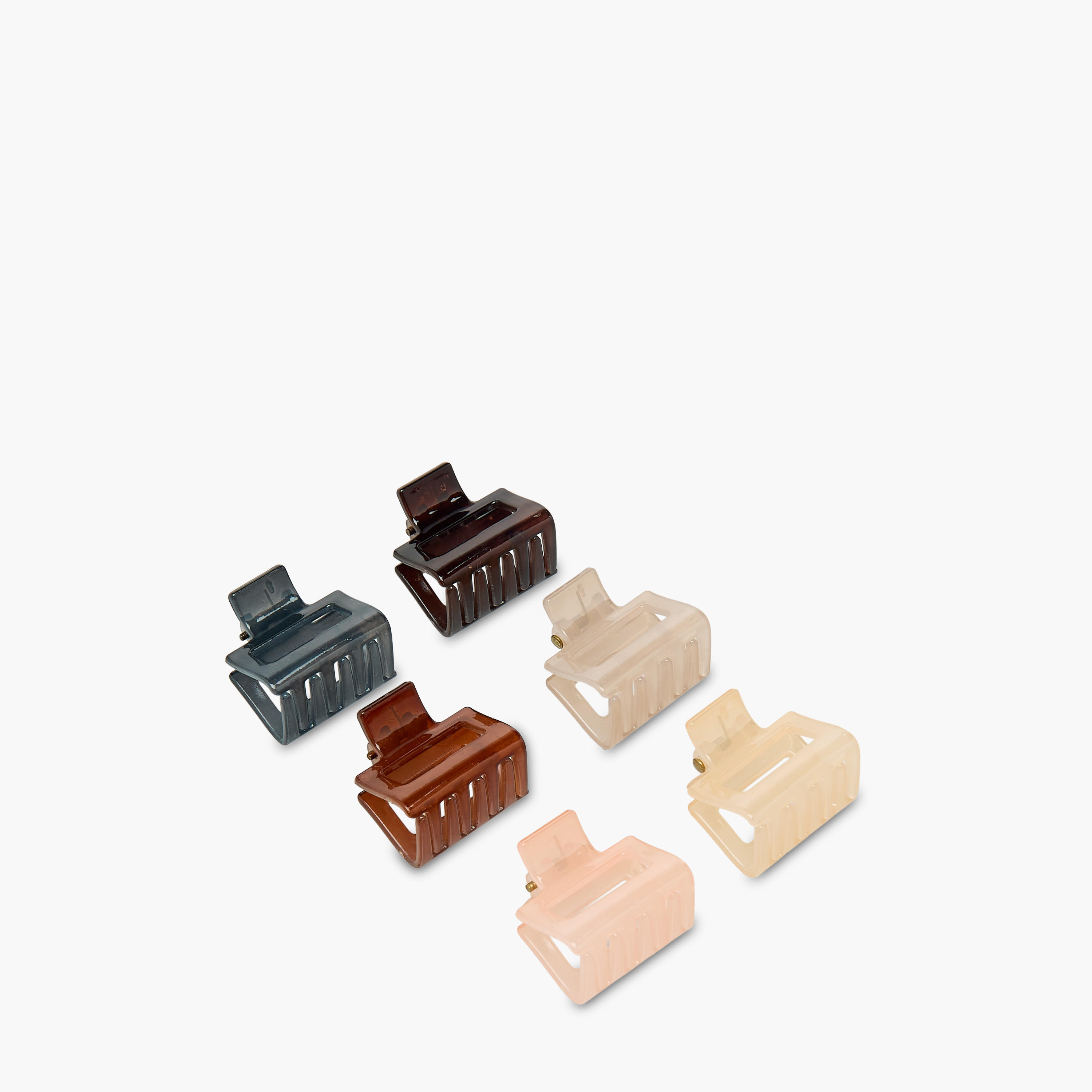 Pack of 6 Rectangle Shape Hair Clamp-women-hairaccessories-clamps-image-8