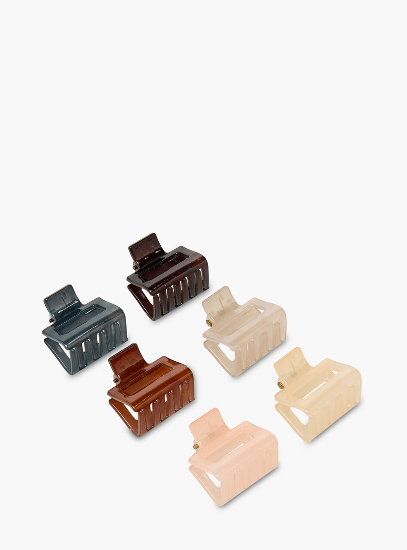 Pack of 6 Rectangle Shape Hair Clamp-women-hairaccessories-clamps-image-8