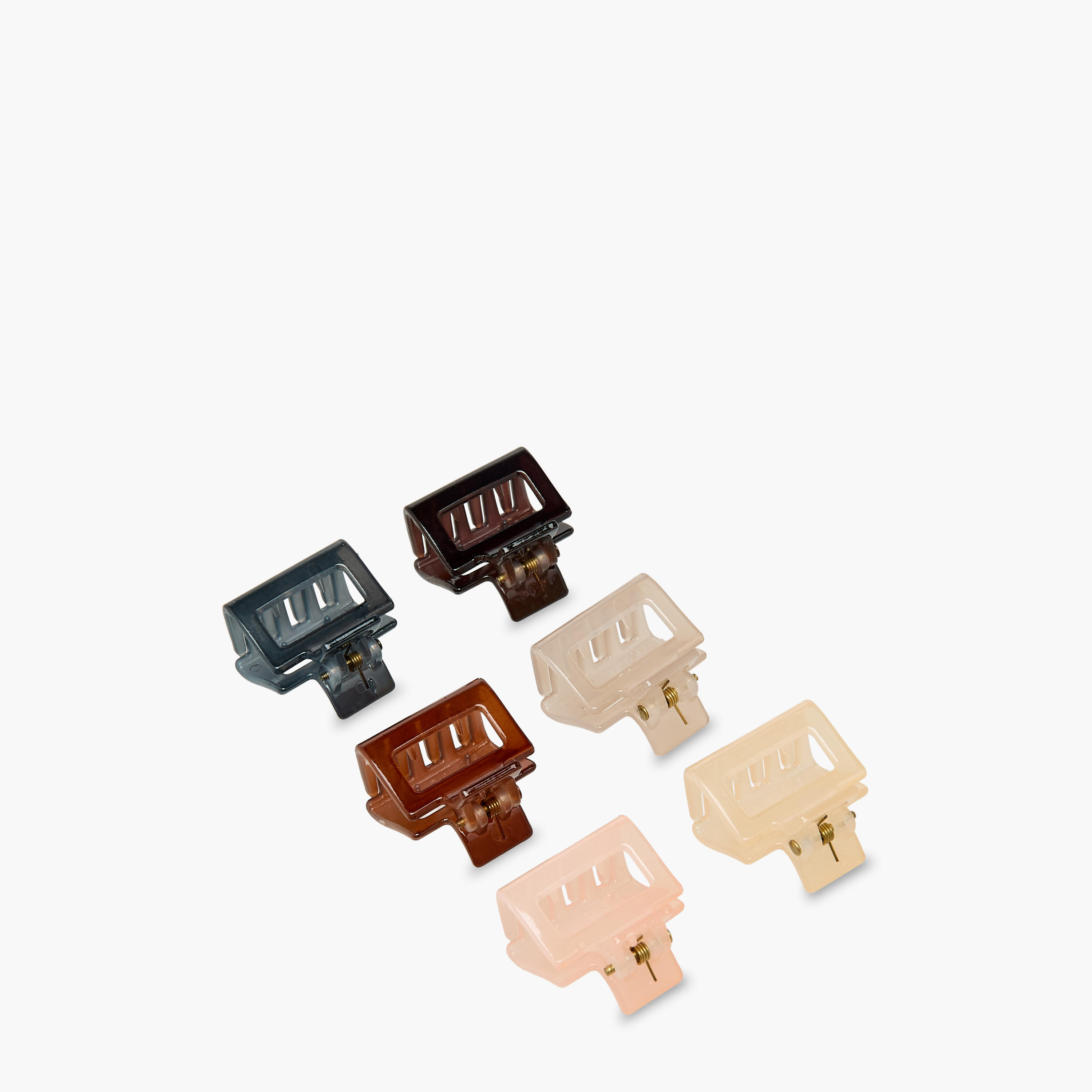 Pack of 6 Rectangle Shape Hair Clamp-women-hairaccessories-clamps-image-9