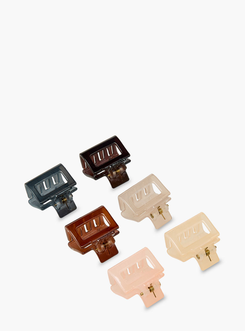 Pack of 6 Rectangle Shape Hair Clamp-women-hairaccessories-clamps-image-9