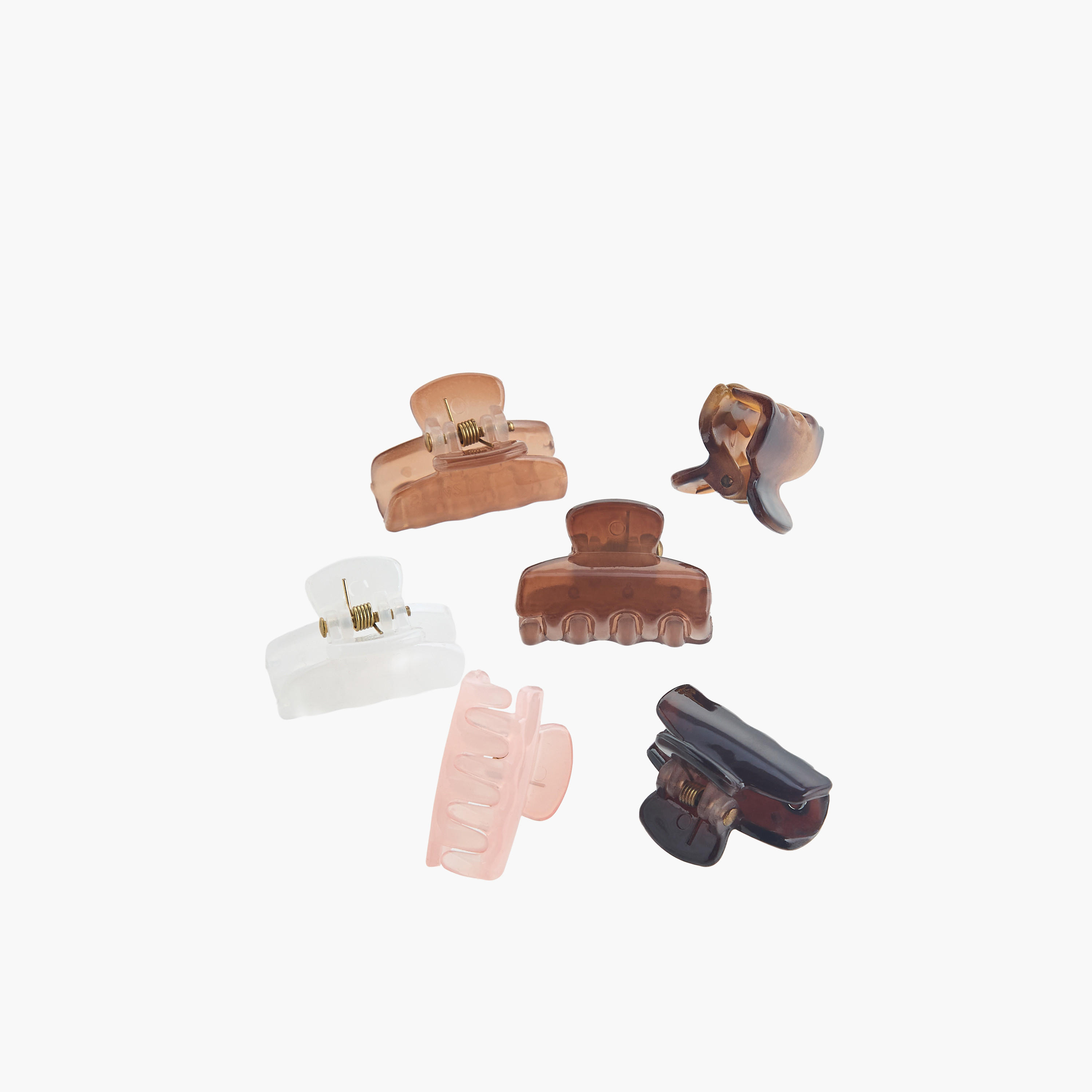 Pack of 6 Hair Clamps with Marble Print-women-hairaccessories-clamps-image-6
