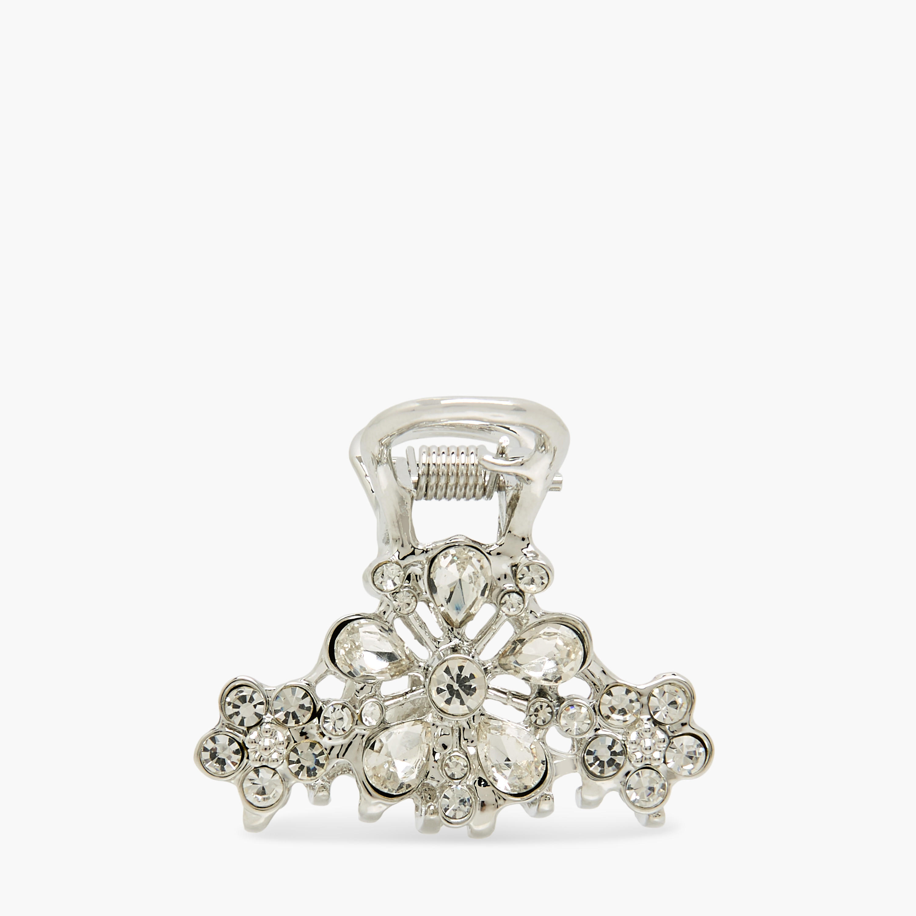 Pack of 2 Floral Hair Clamp with Embellishments-women-hairaccessories-clamps-image-3