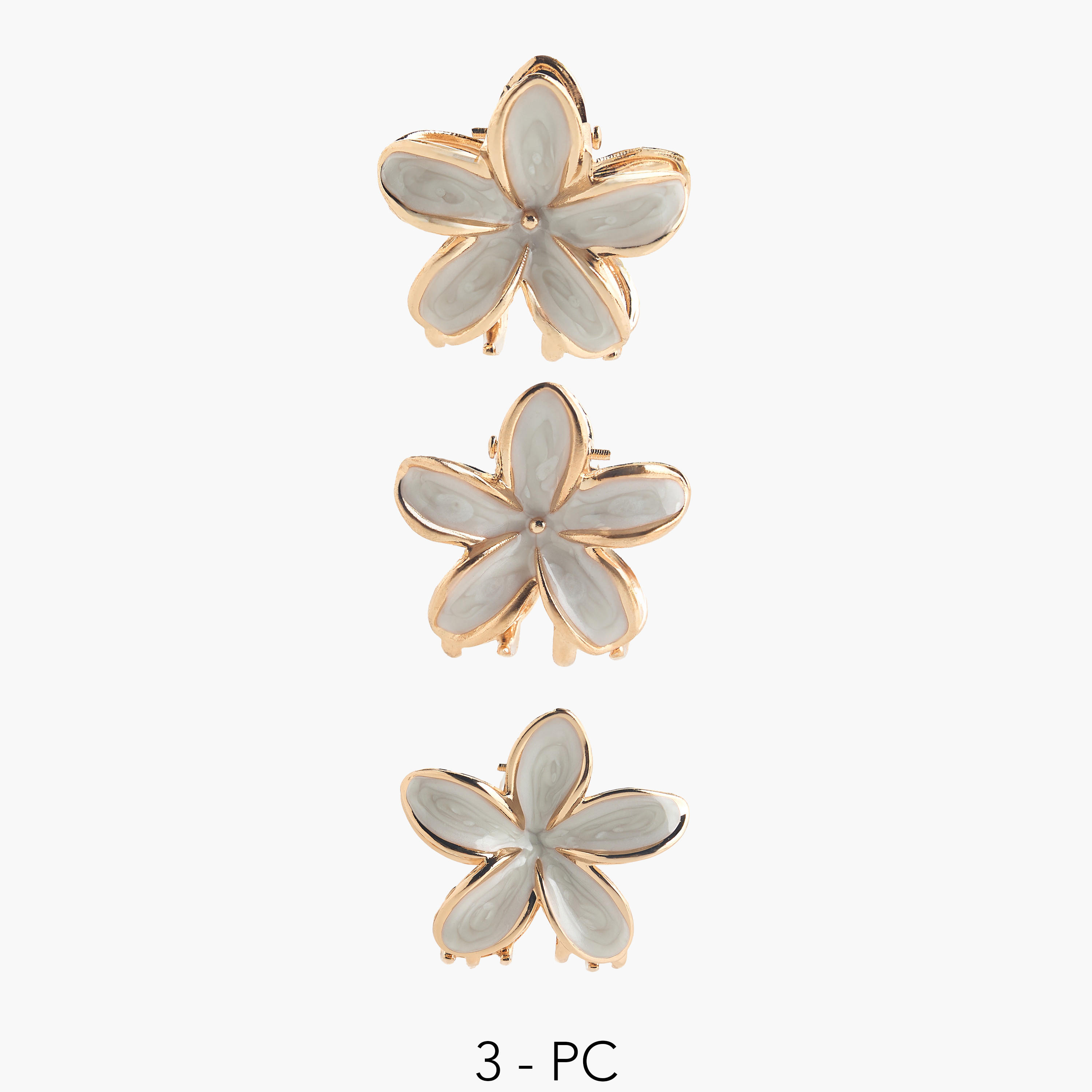 مشابك شعر بتصميم أزهار - عبوة 3 قطع-women-hairaccessories-clamps-image-1