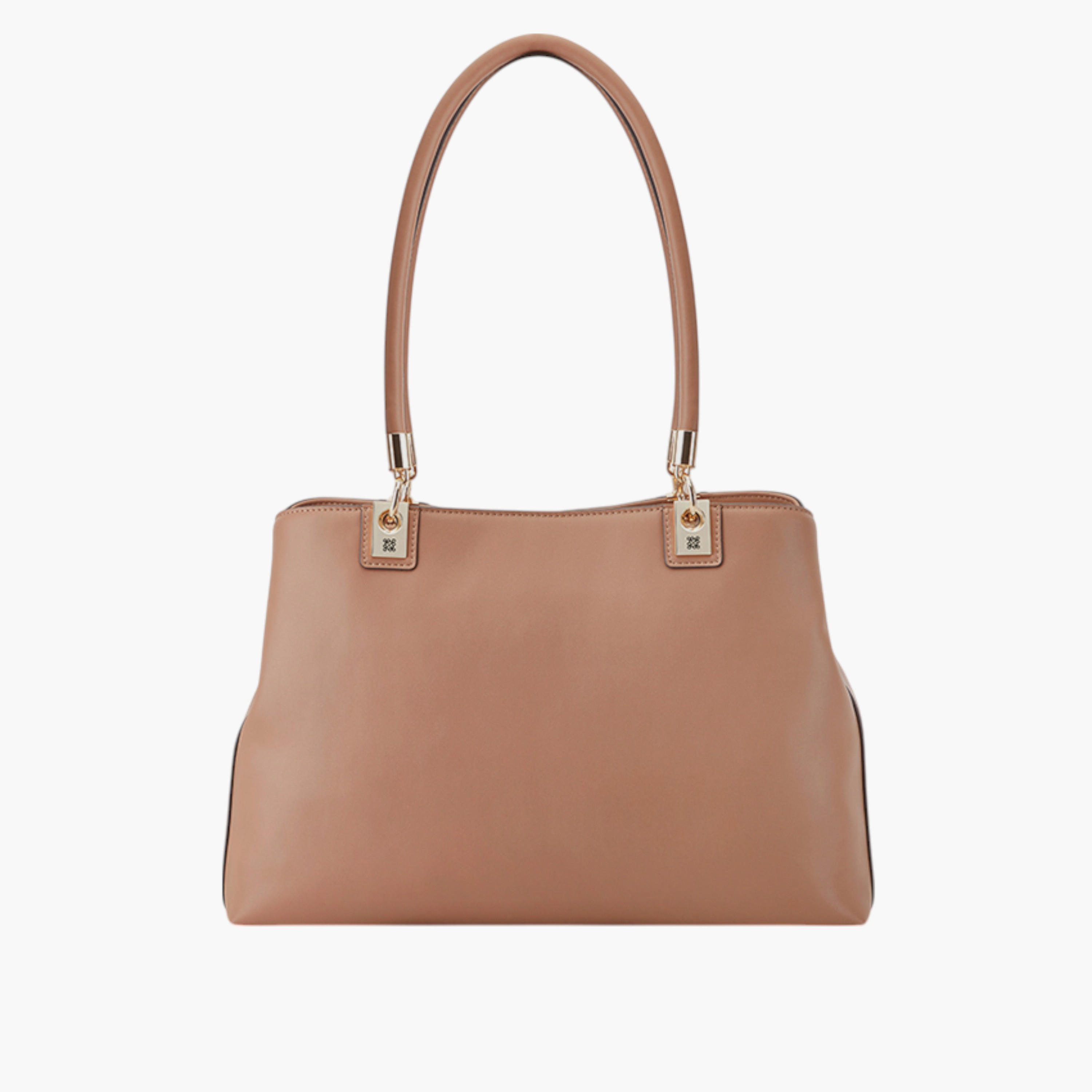 Nine West Solid Tote Bag with Zip Closure-women-bagsandwallets-handbags-image-2
