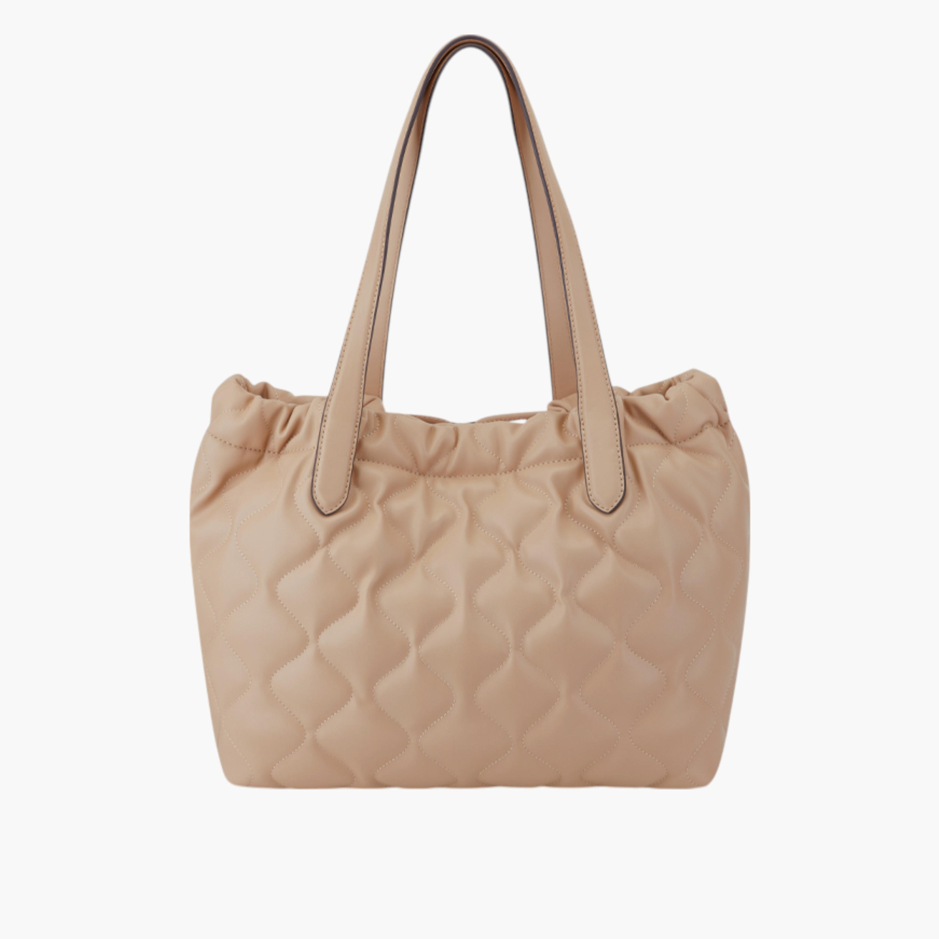 Nine West Quilted Tote Bag with Drawstring Closure-women-bagsandwallets-handbags-image-2