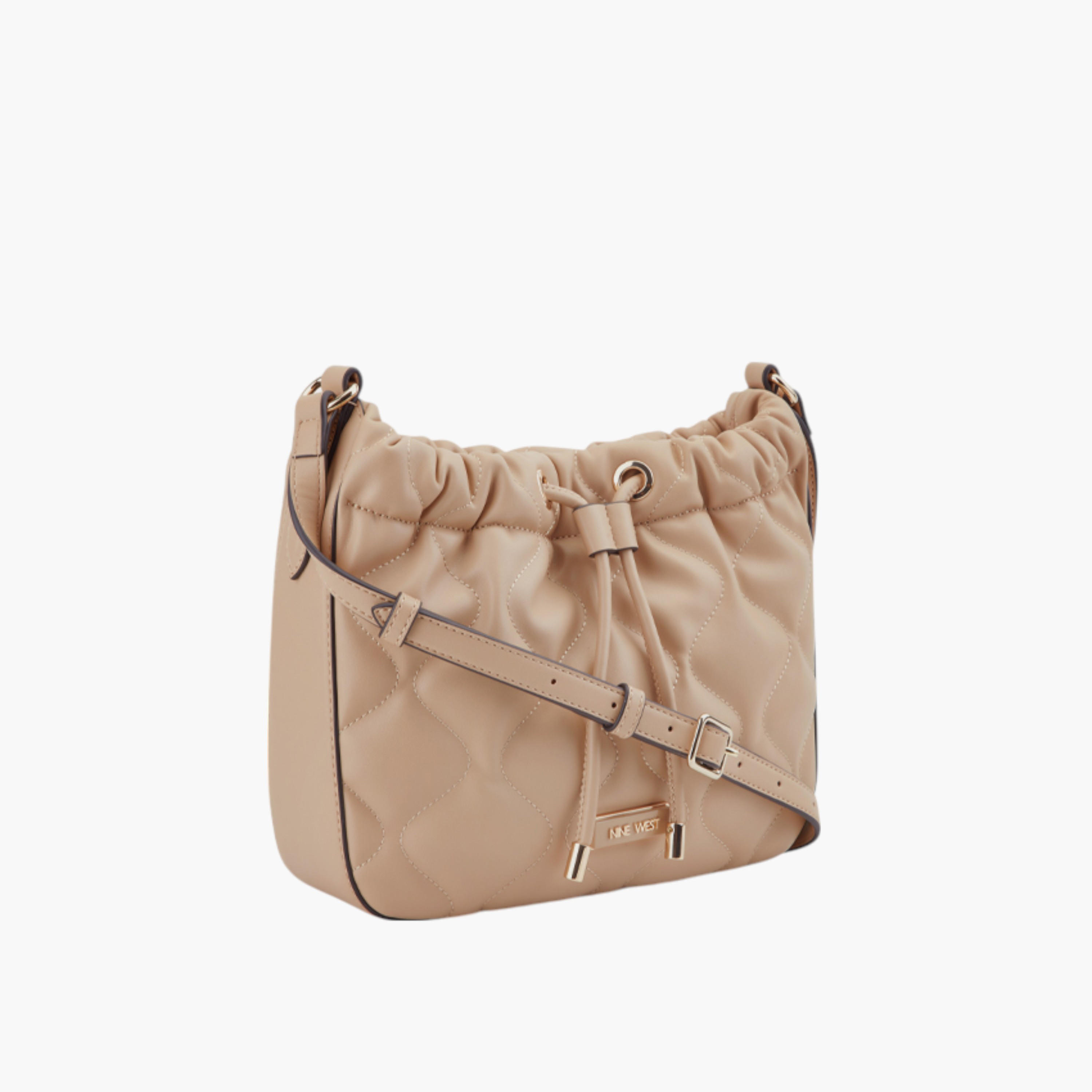 Nine West Quilted Bucket Bag with Drawstring Closure and Handle-women-bagsandwallets-handbags-image-2