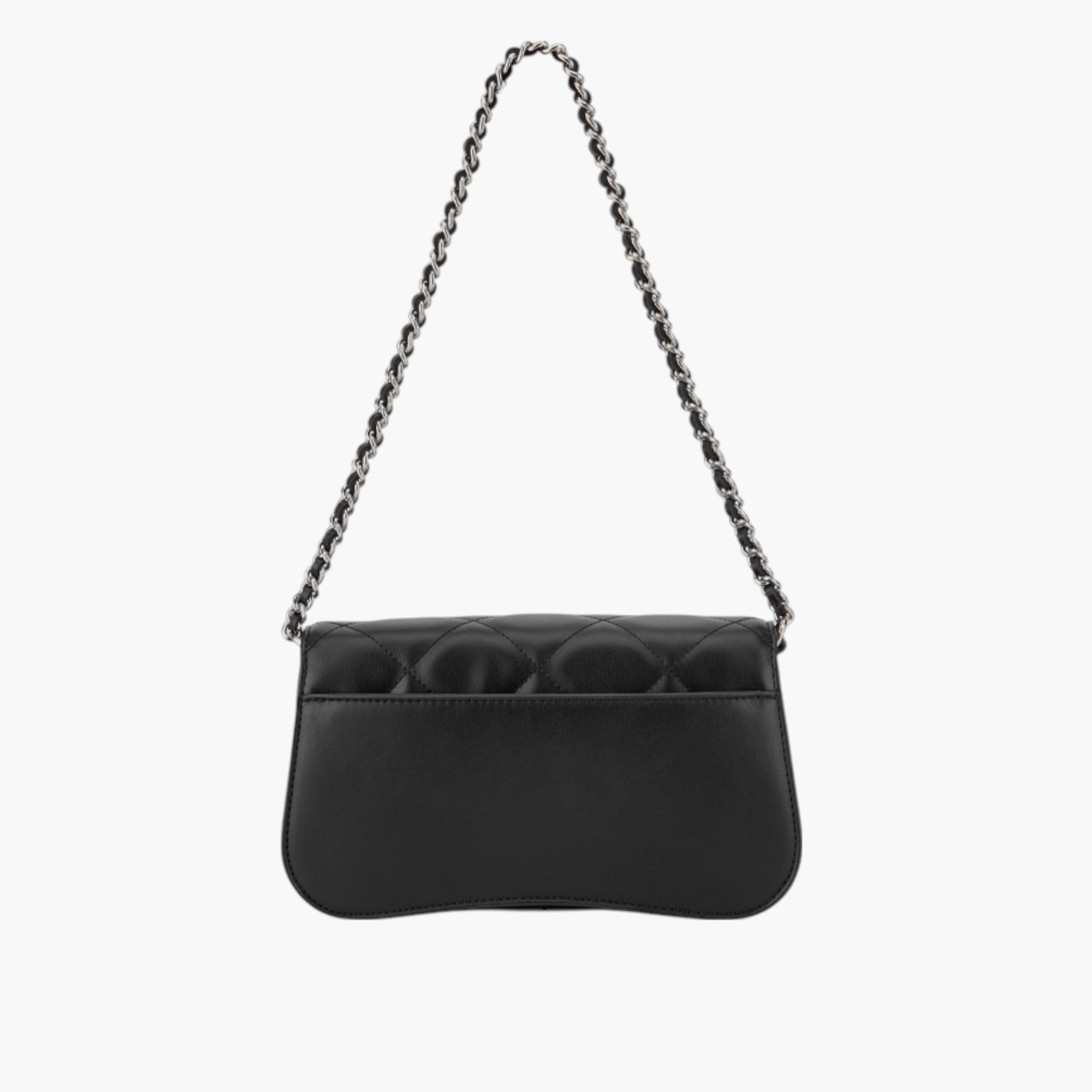 Nine West Quilted Shoulder Bag with Chain Accented Strap and Flap Closure-women-bagsandwallets-handbags-image-2