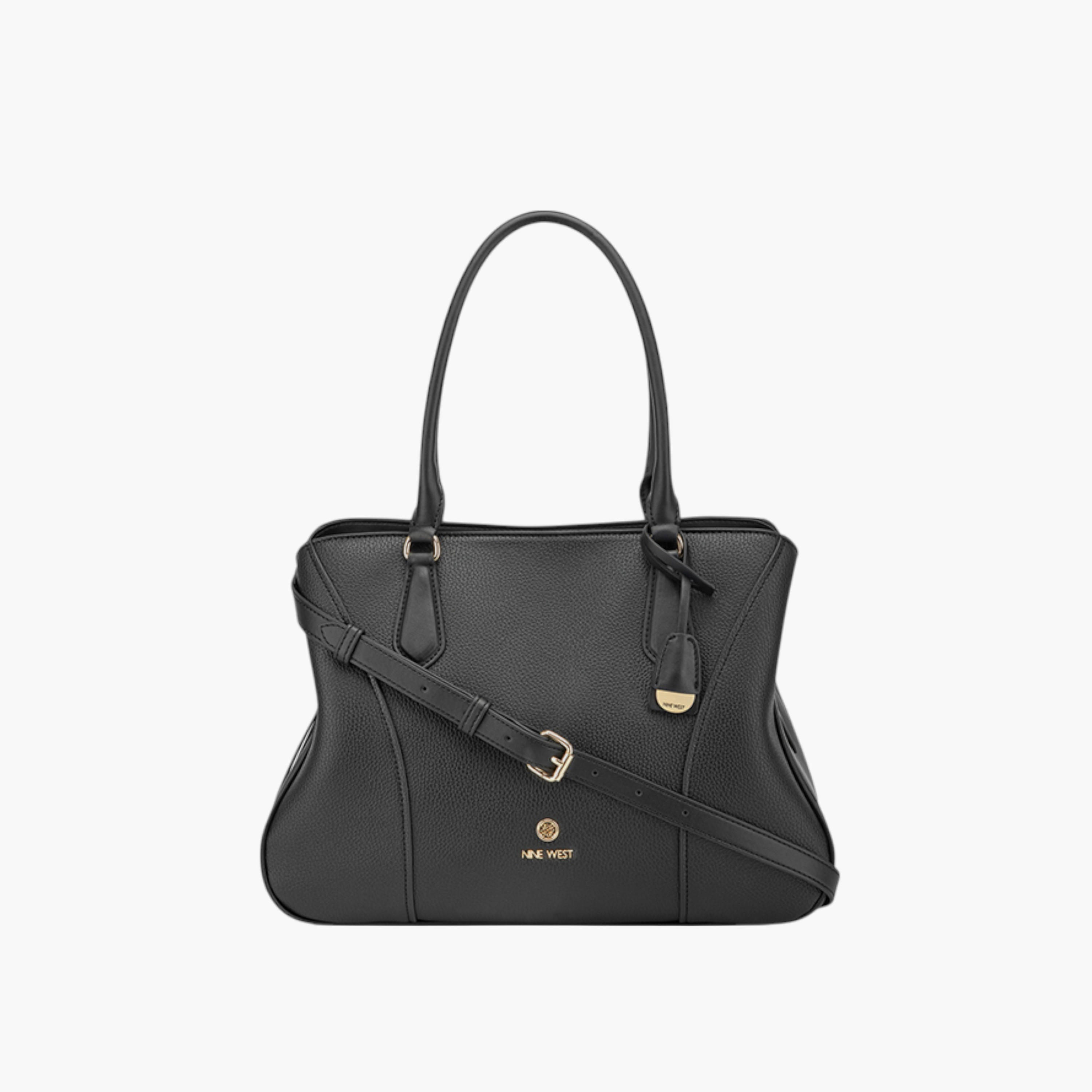 Nine West Solid Tote Bag with Detachable Strap and Zip Closure-women-bagsandwallets-handbags-image-1