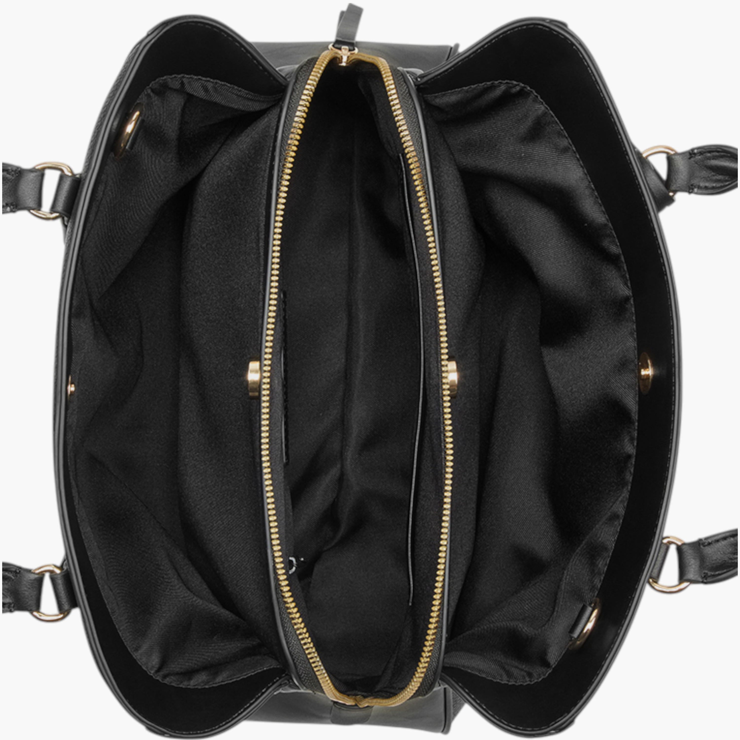 Nine West Solid Tote Bag with Detachable Strap and Zip Closure-women-bagsandwallets-handbags-image-4