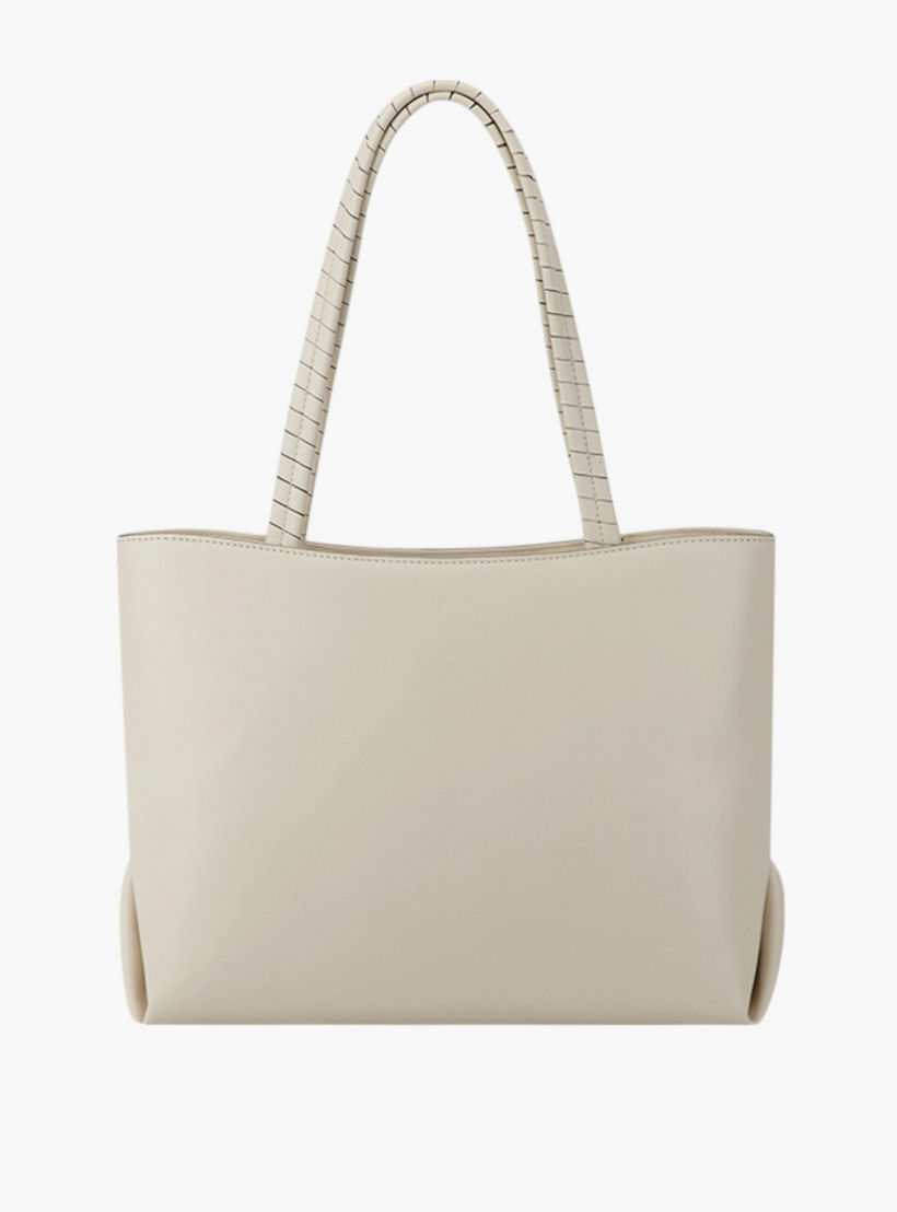 Nine West Solid Tote Bag with Double Braided Handle and Zip Closure-women-bagsandwallets-handbags-image-3