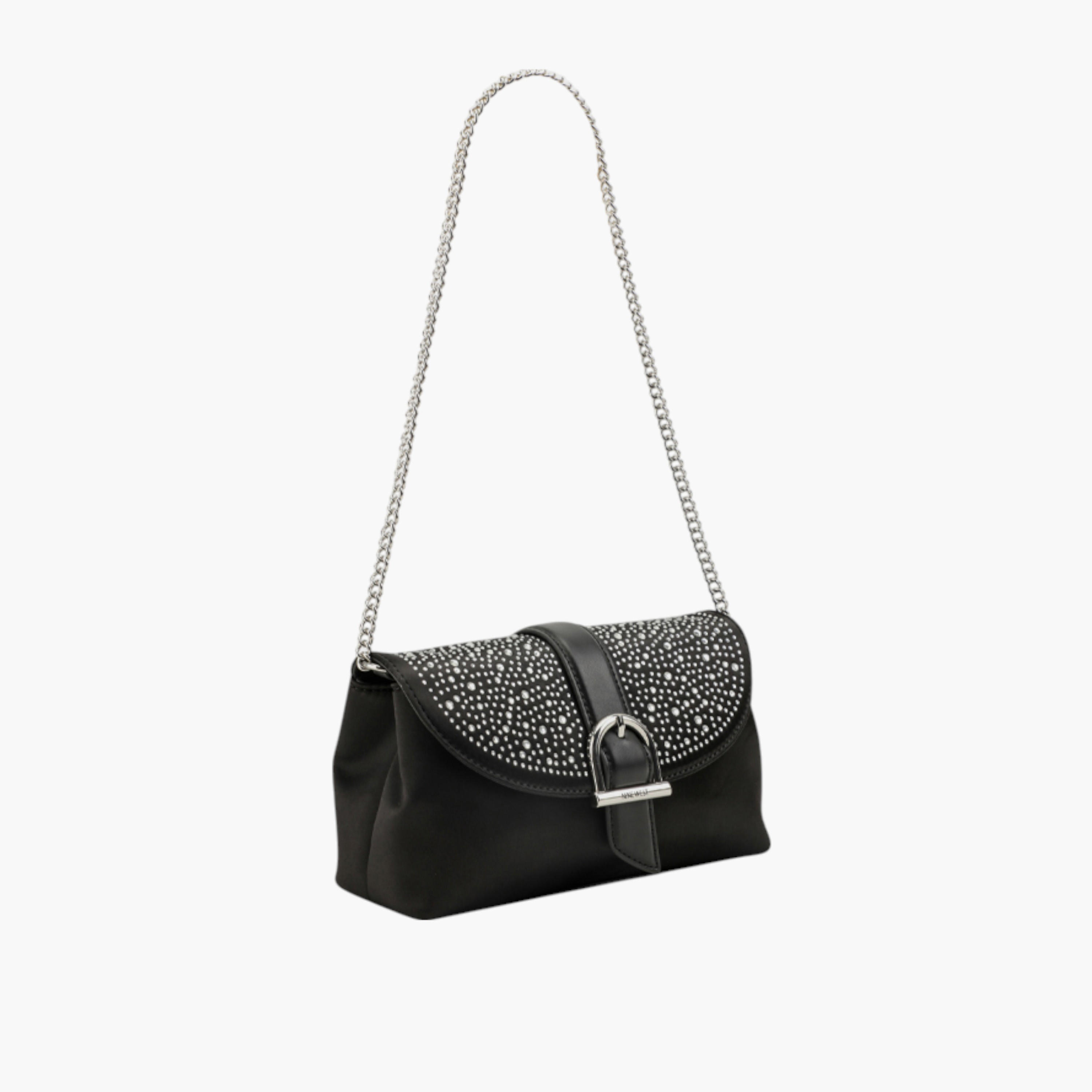 شنطة كتف مزينة بزر إغلاق من ناين ويست-women-bagsandwallets-handbags-image-2