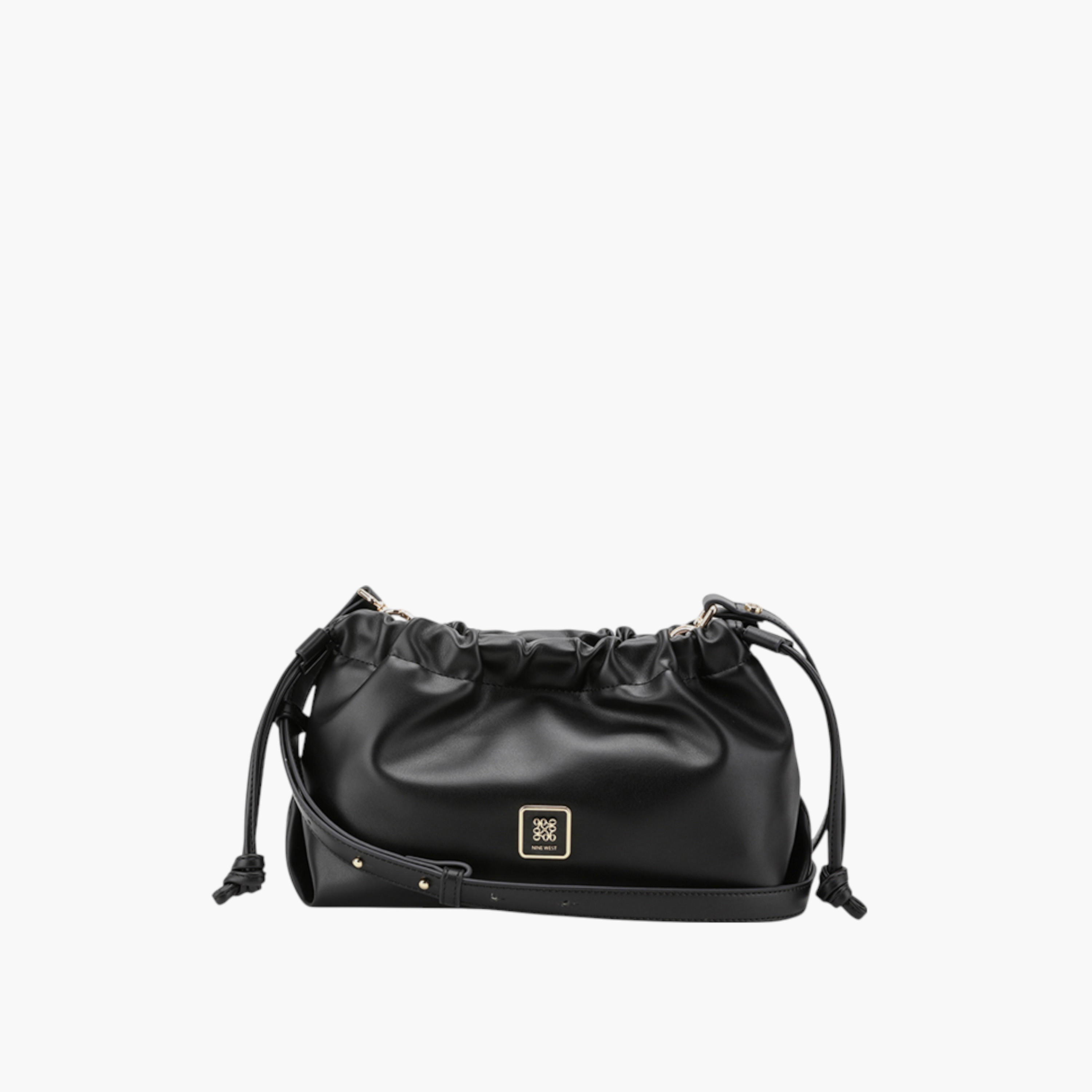 Nine West Solid Crossbody Bag with Adjustable Strap and Drawstring Closure-women-bagsandwallets-handbags-image-1