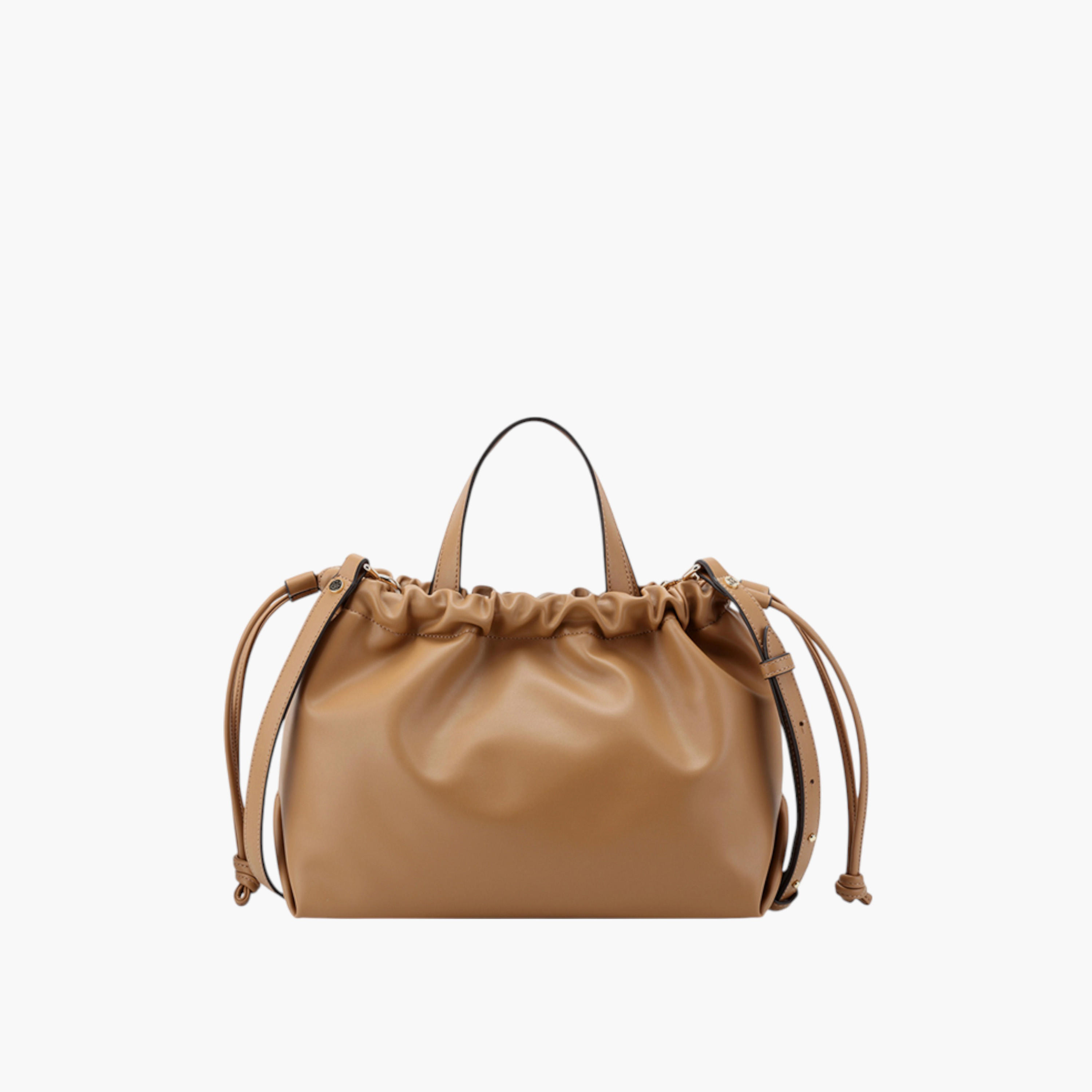 شنطة دلو سادة بمقابض مزدوجة وزر إغلاق من ناين ويست-women-bagsandwallets-handbags-image-3